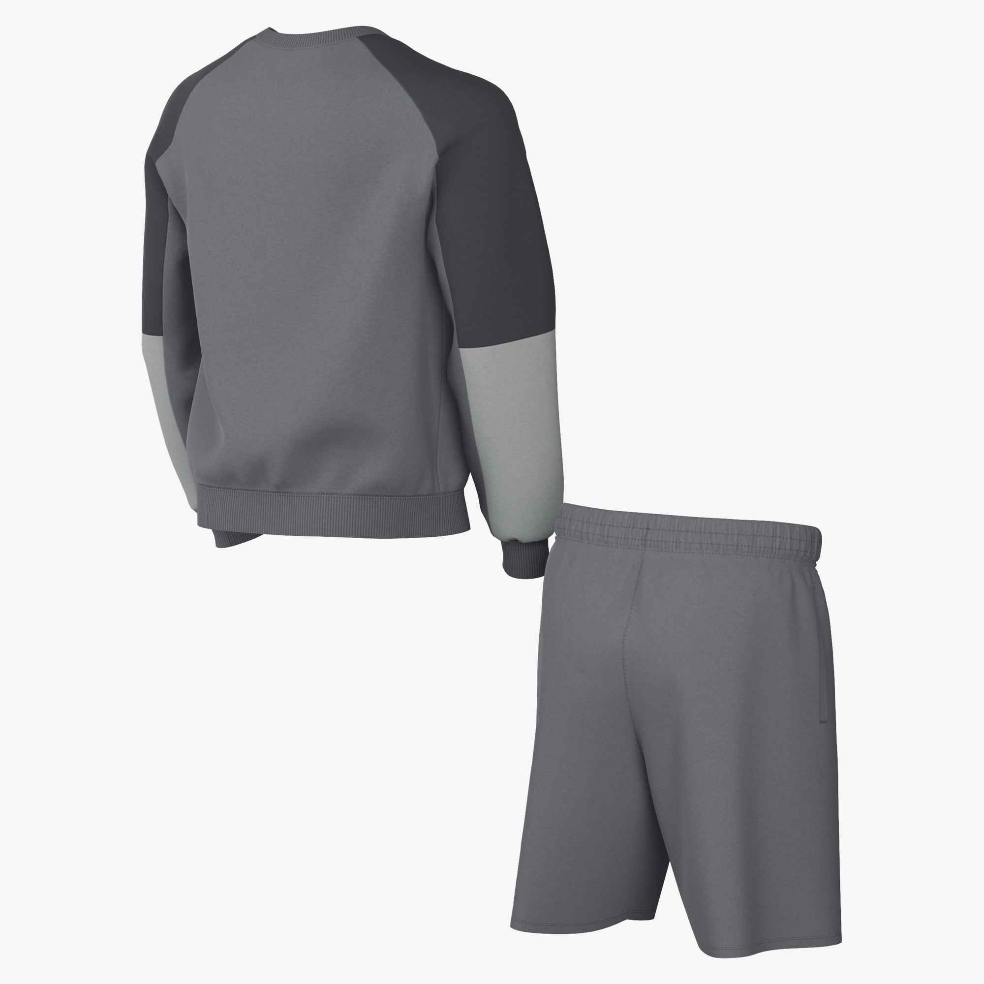 Nike Sportswear Trainingsanzug »K NSW SHORTS TRACKSUIT CREW« 2 mit Taschen oben und unten, zweiteiliges Set, schweißableitend