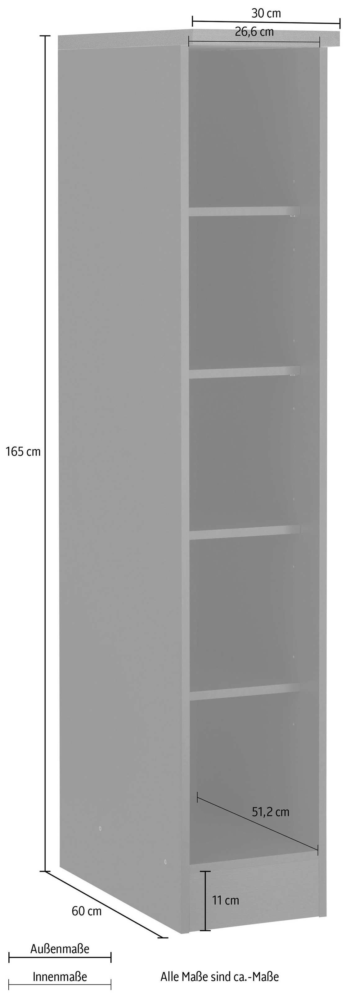 Kochstation Küchenregal »KS-Samos«, Breite 30 cm
