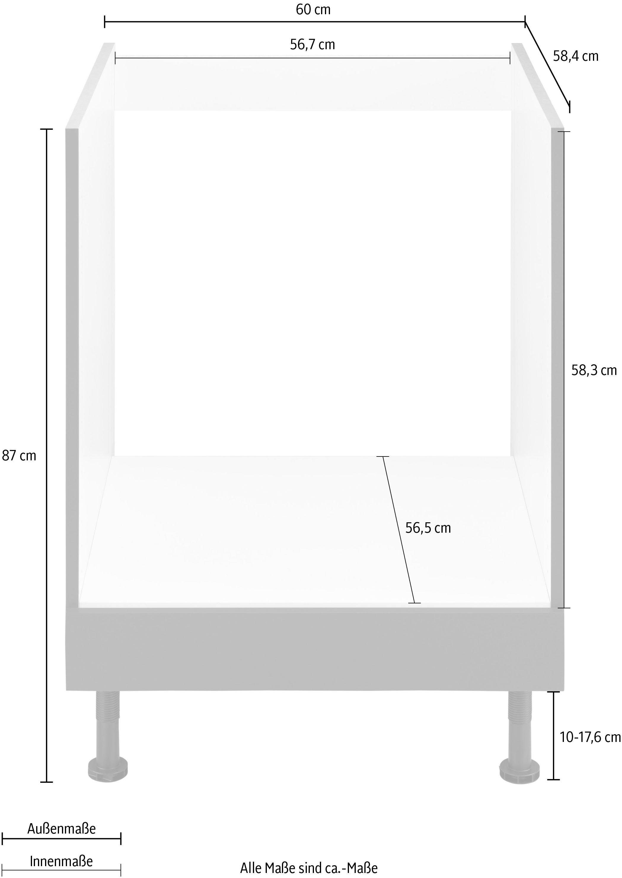 OPTIFIT Herdumbauschrank »Parma«, Breite 60 cm