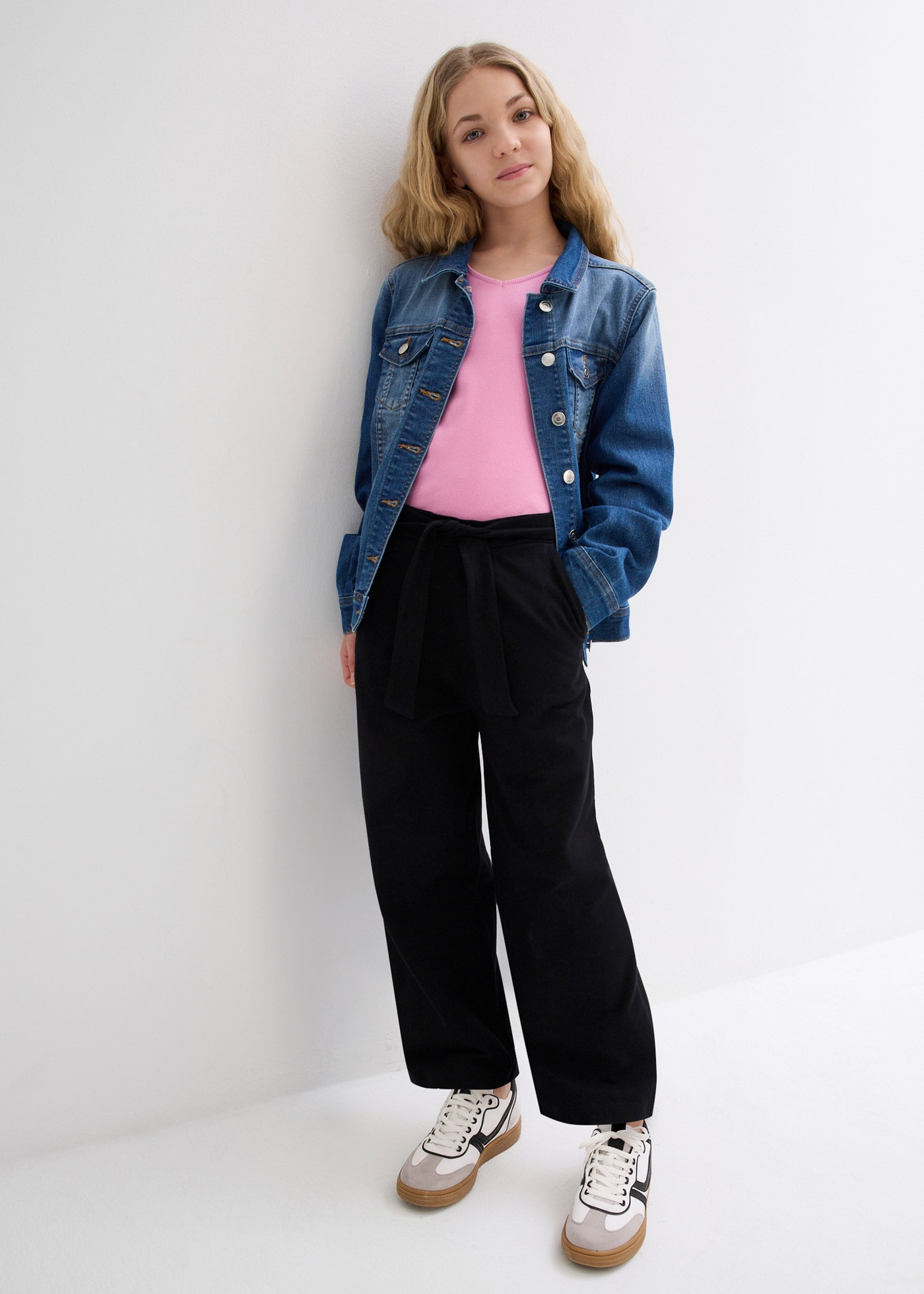 bonprix Culotte  aus Jersey, mit Elastikbund, weite Beine, Regular Fit