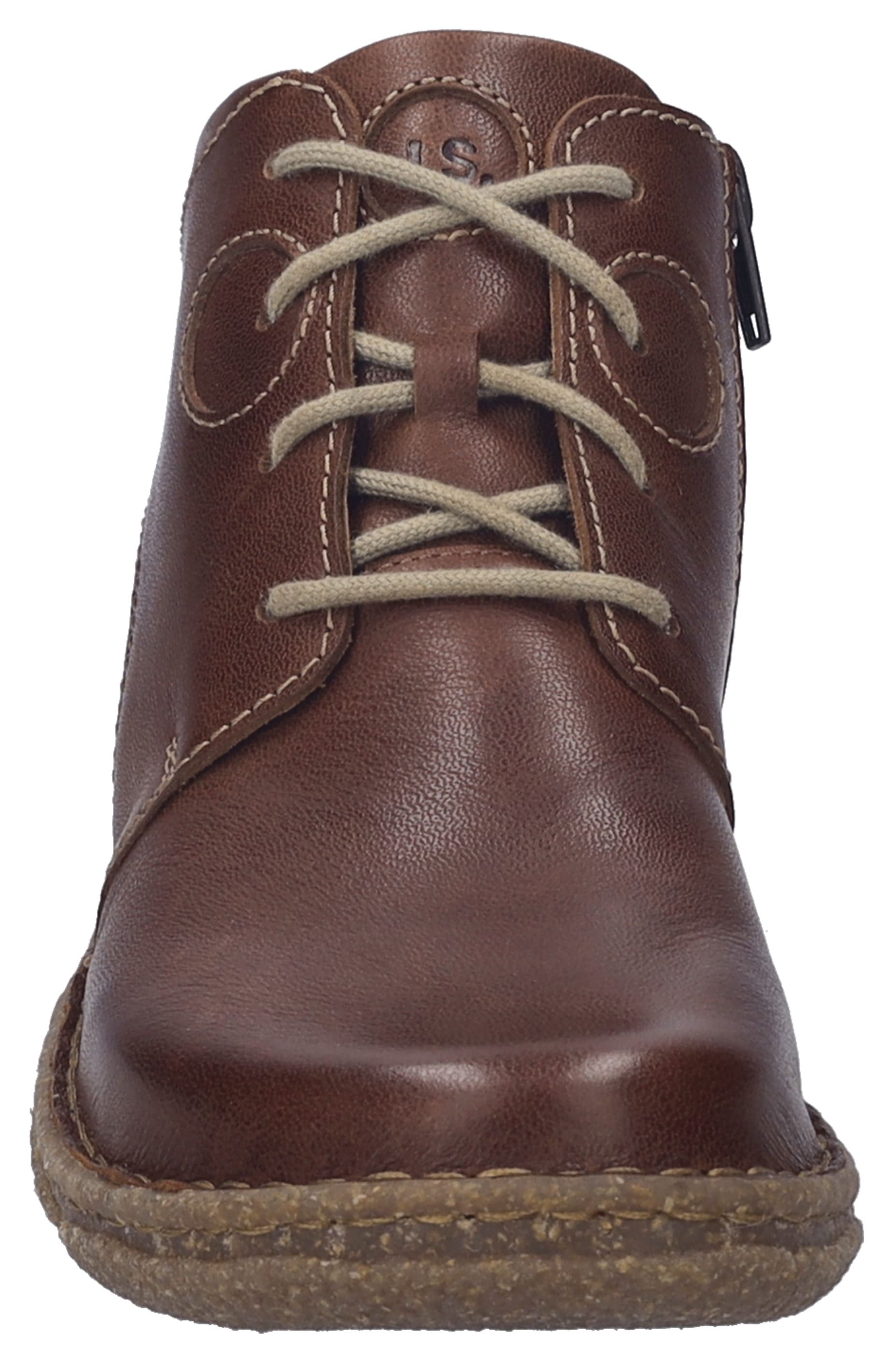 Josef Seibel Schnürstiefelette »Neele 46«, Freizeitschuh, Komfortschuh mit Wechselfußbett aus Leder