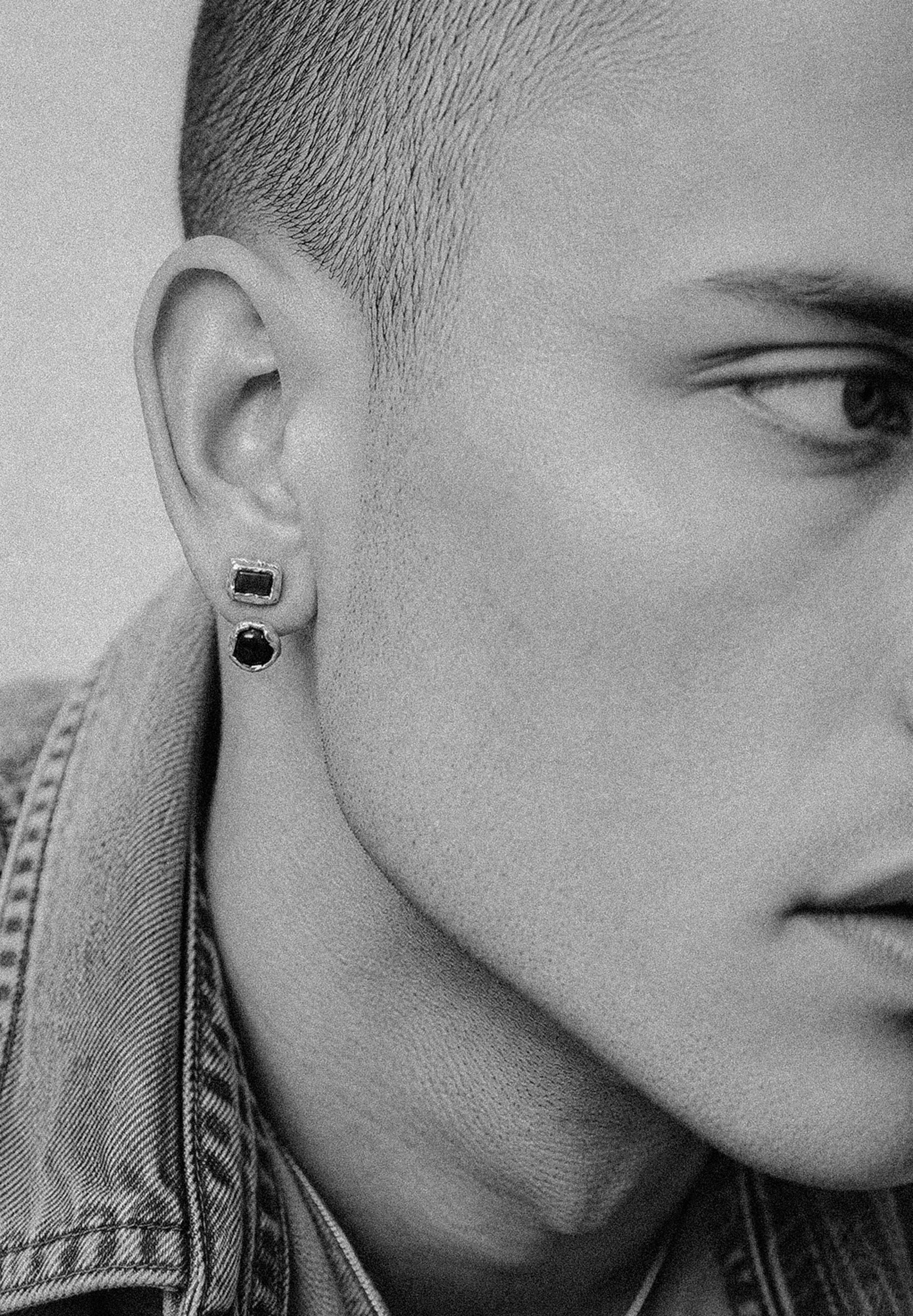 HAZE & GLORY Paar Ohrstecker »Ohrringe Ohrstecker Tigerauge Schwarz Braun 925 Sterling Silber«