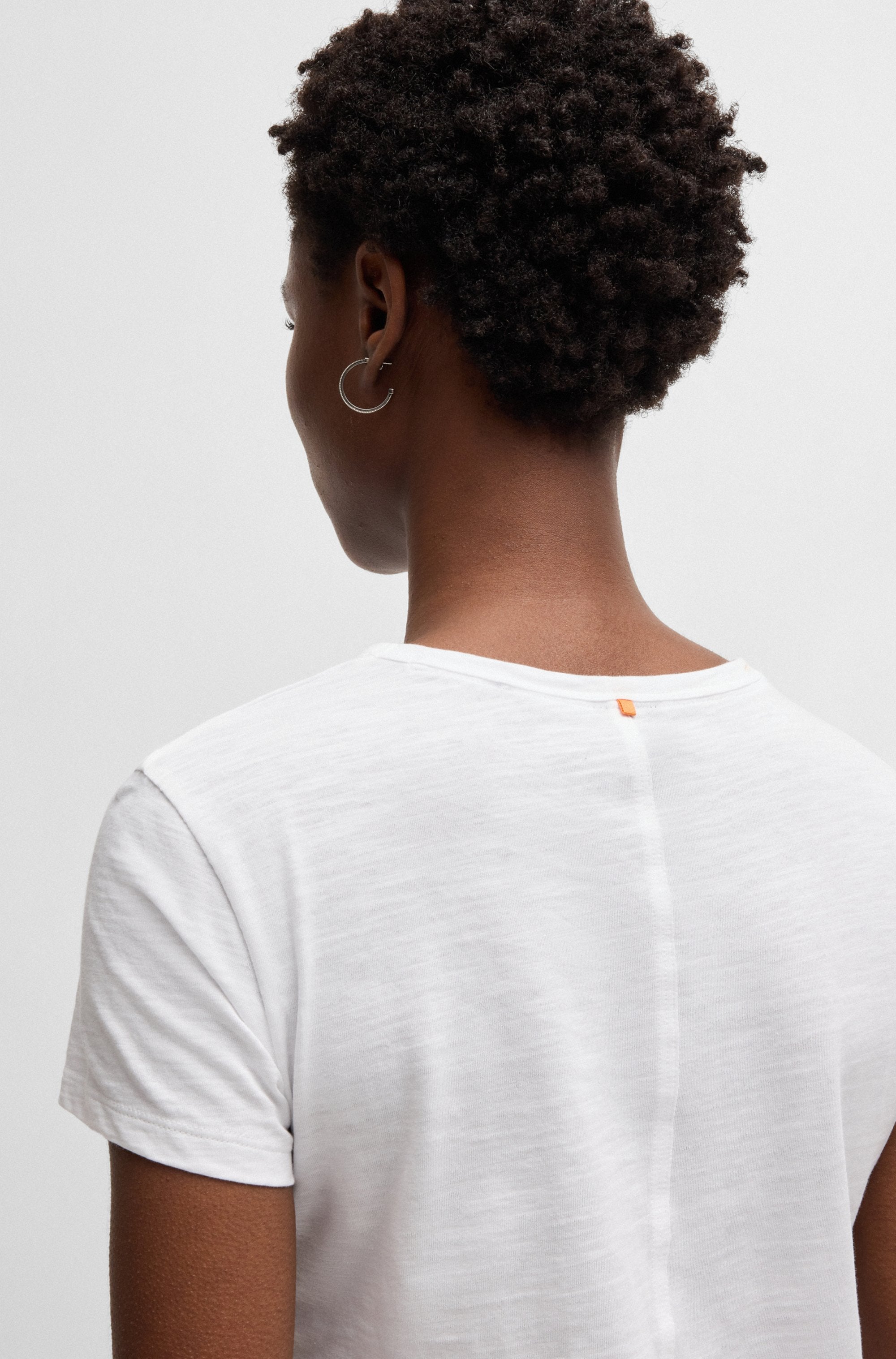 BOSS ORANGE T-Shirt »Esla Premium Damenmode«, mit Rundhalsausschnitt