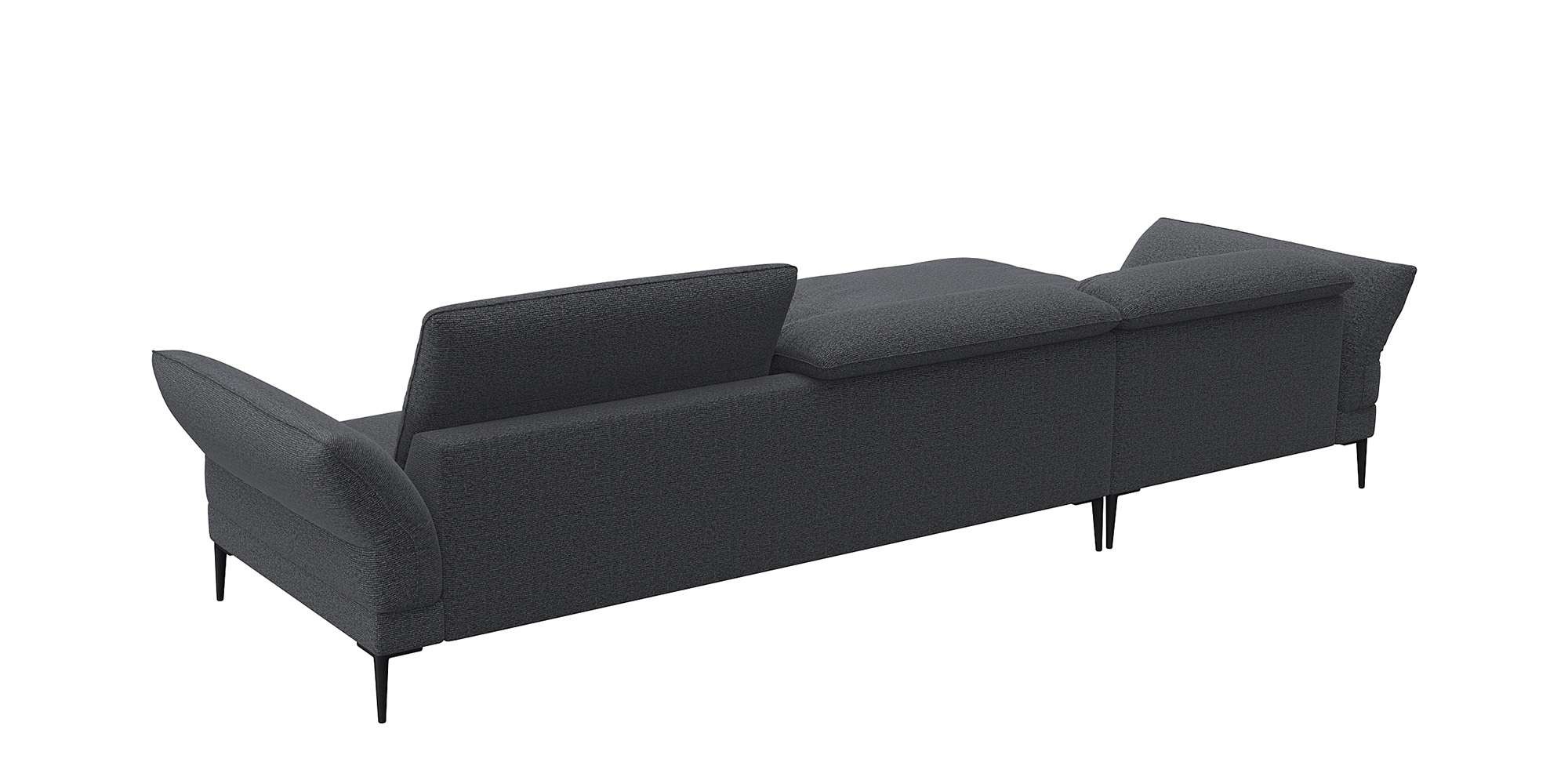 FLEXLUX Ecksofa »Salino, Funktionssofa mit Recamiere, Relaxsofa, Ecksofa«, Sofa mit Arm- und Kopfteil-Verstellungen, Kaltschaum & Stahl-Wellen
