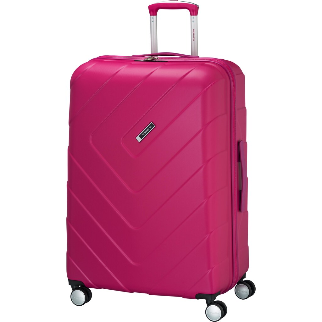 travelite Hartschalen-Trolley »Kalisto, 76 cm, pink«, 4 Rollen