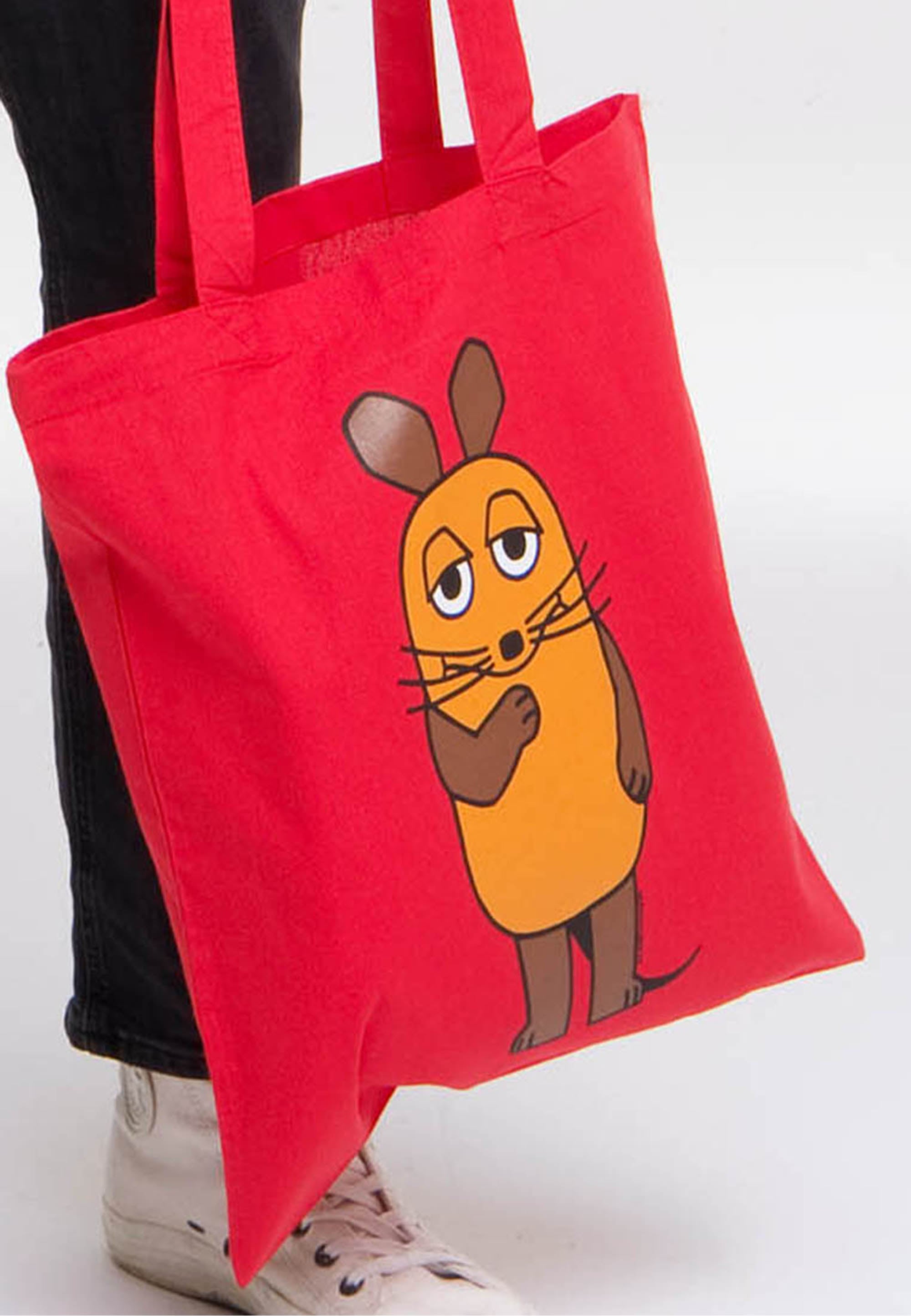 LOGOSHIRT Henkeltasche "Baumwolltasche Die Sendung mit der Maus", mit Sendu günstig online kaufen