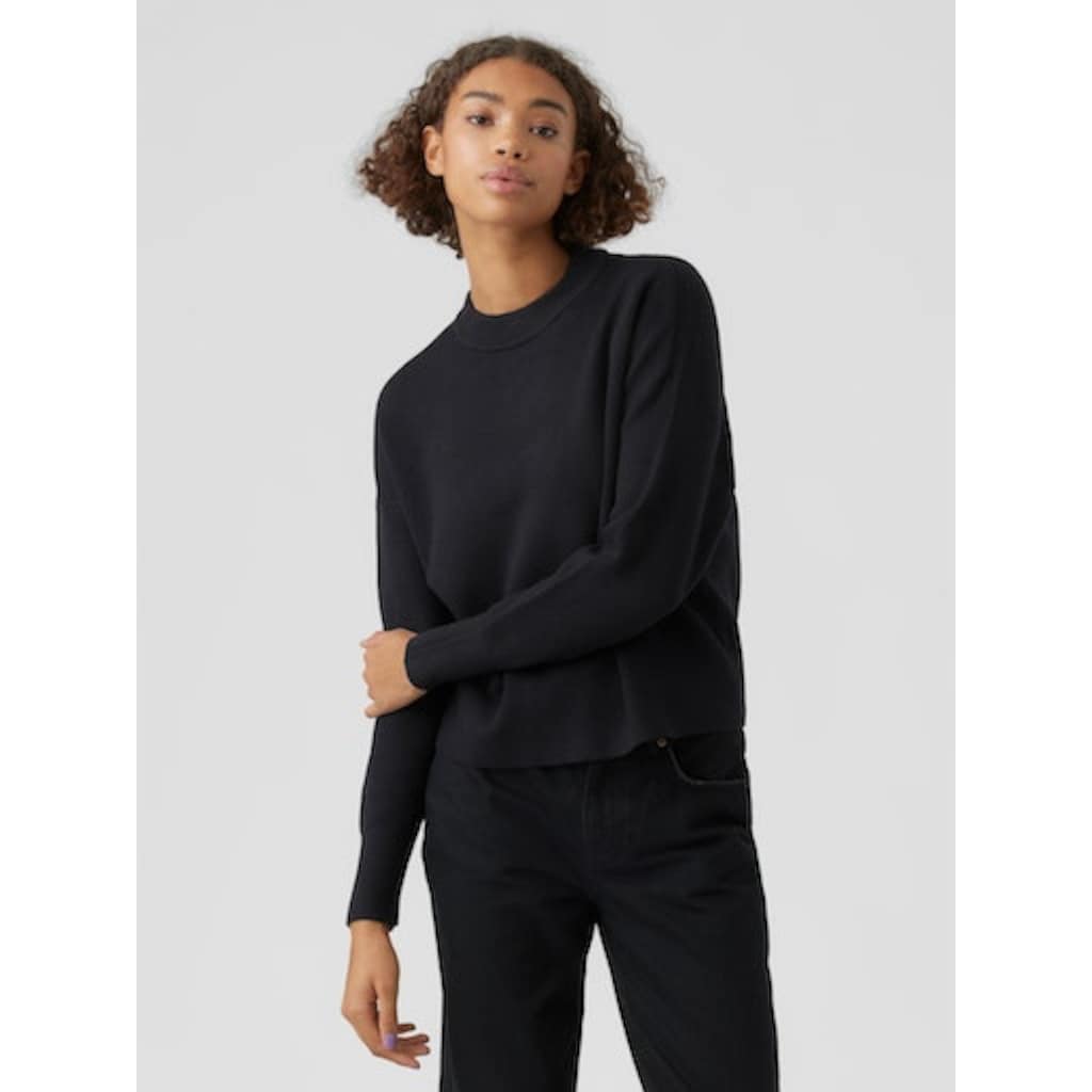 Vero Moda Rundhalspullover »VMGOLD NEEDLE LOOSE LS O-NECK BLOUSE«