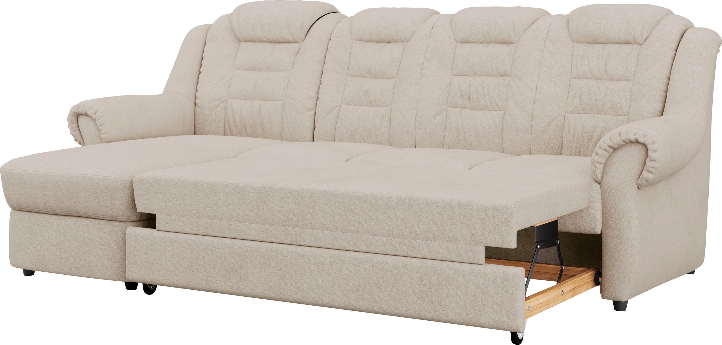 Home affaire Ecksofa »Boston L-Form«, mit hoher Rückenlehne, wahlweise mit Bettfunktion