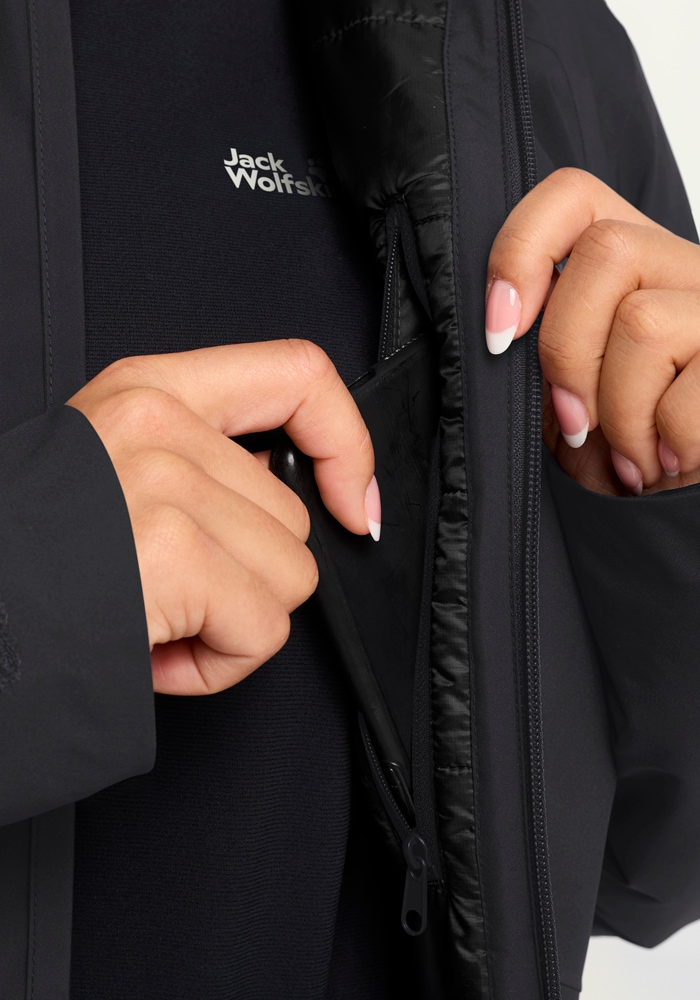 Jack Wolfskin Daunenmantel »FROZEN PALACE COAT W«, Wärmend, winddicht, Daunenjacke
