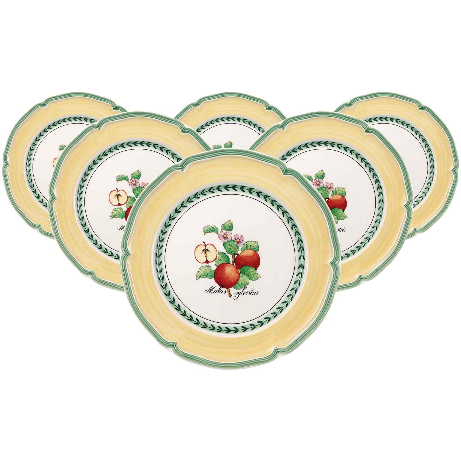 VILLEROY & BOCH Speiseteller "Speiseteller French Garden Valence ø 26,7 cm 6er Set bunt", bunt, Speiseteller