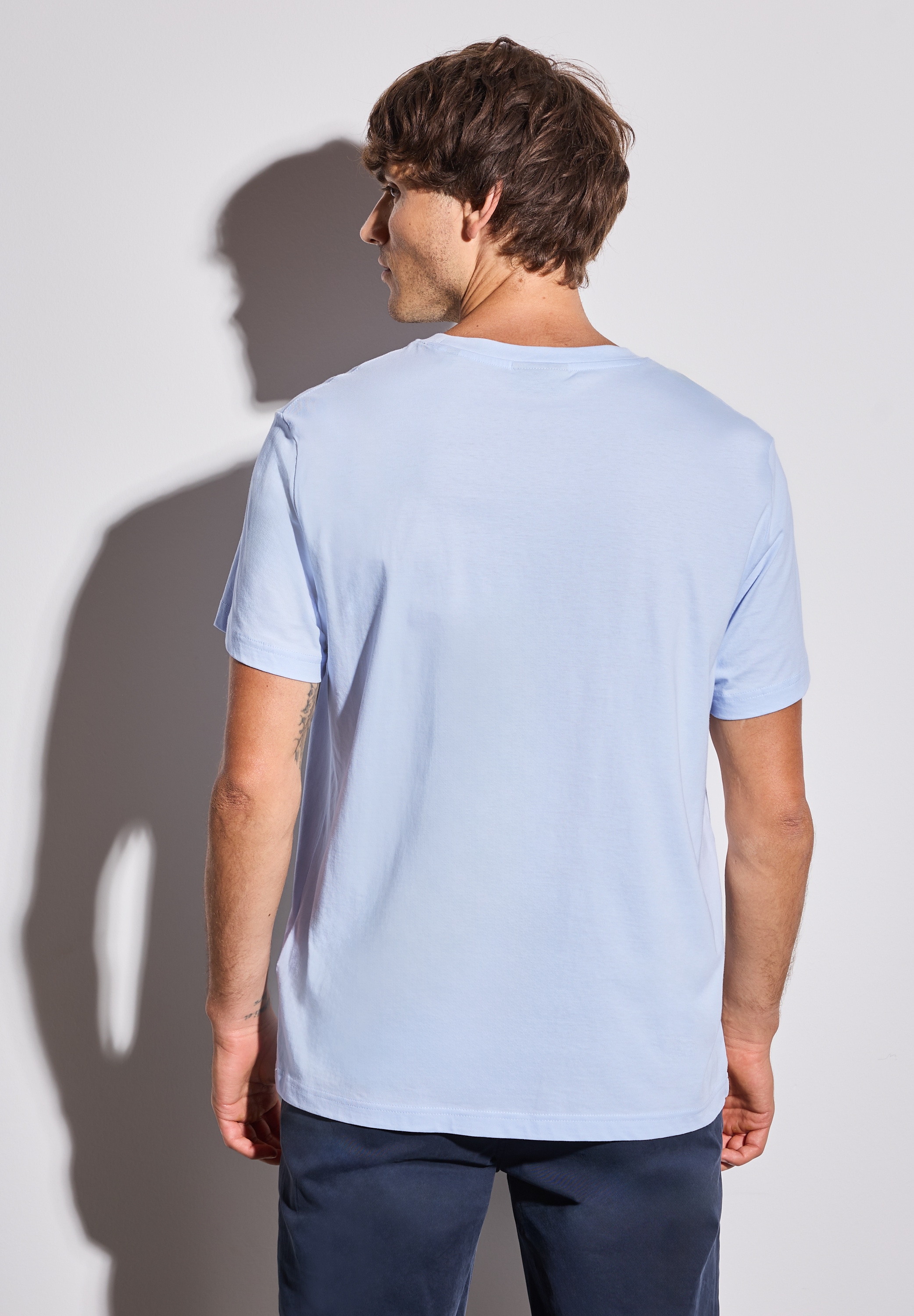 STREET ONE MEN T-Shirt, aus reiner Baumwolle