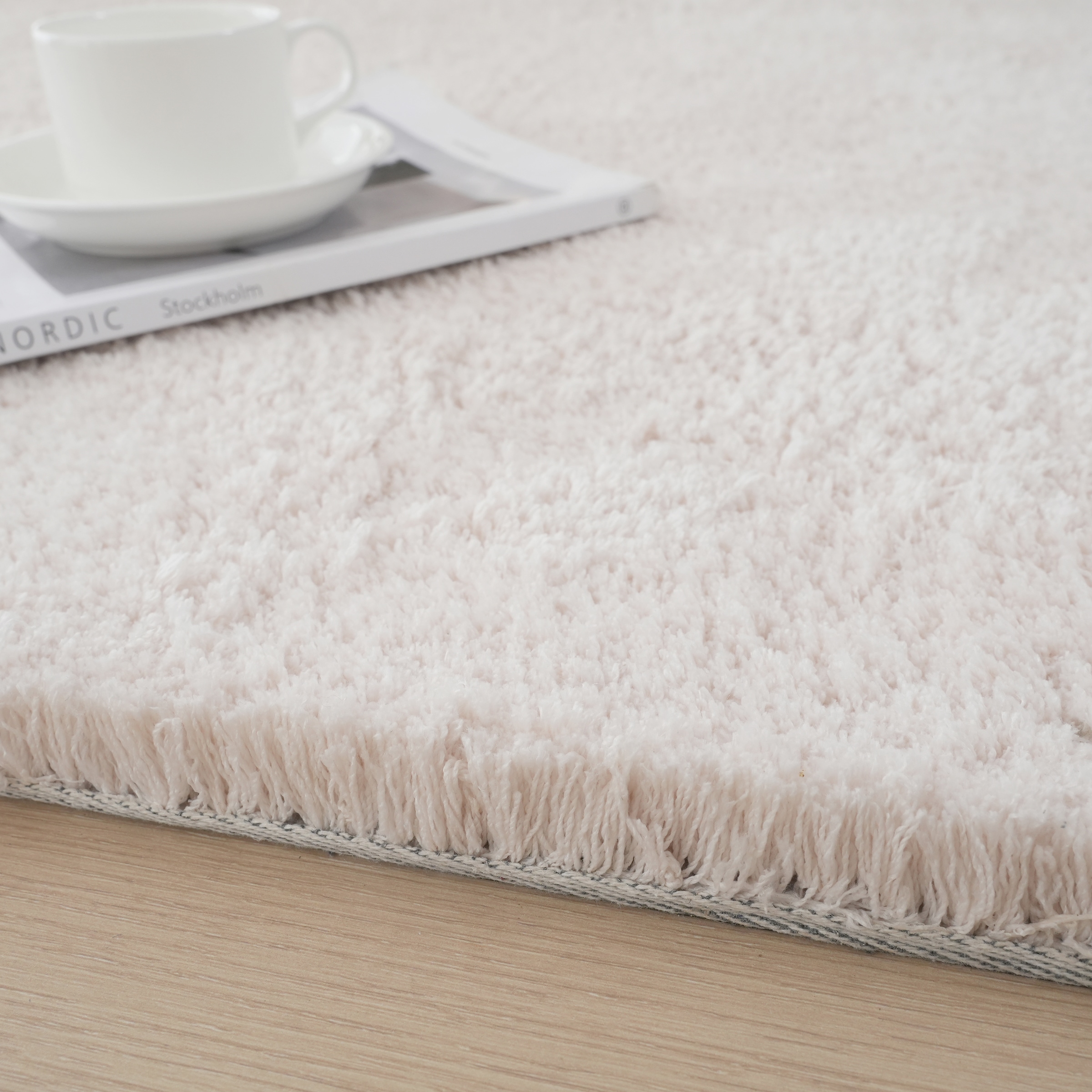 my home Hochflor-Teppich »Microfaser Teppich Magong, besonders weich, sehr feiner Flor«, rechteckig, 25 mm Höhe, uni, Wohnzimmer, Schlafzimmer, Kinderzimmer, auch rund und als Läufer