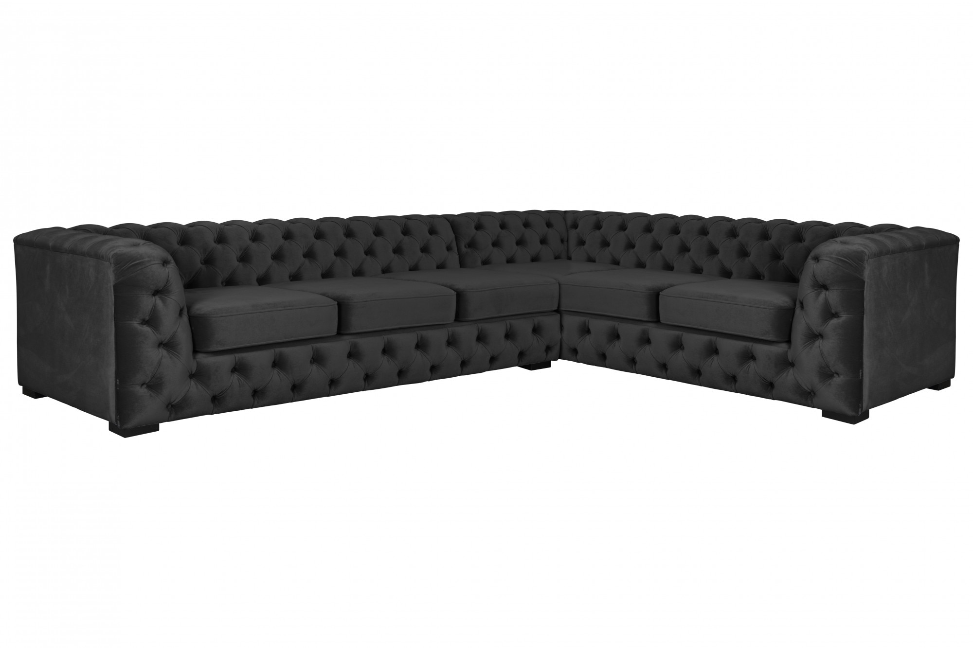 Guido Maria Kretschmer Home&Living Chesterfield-Sofa "KALINA L-Form", hochwertig Chesterfield-Ausführung