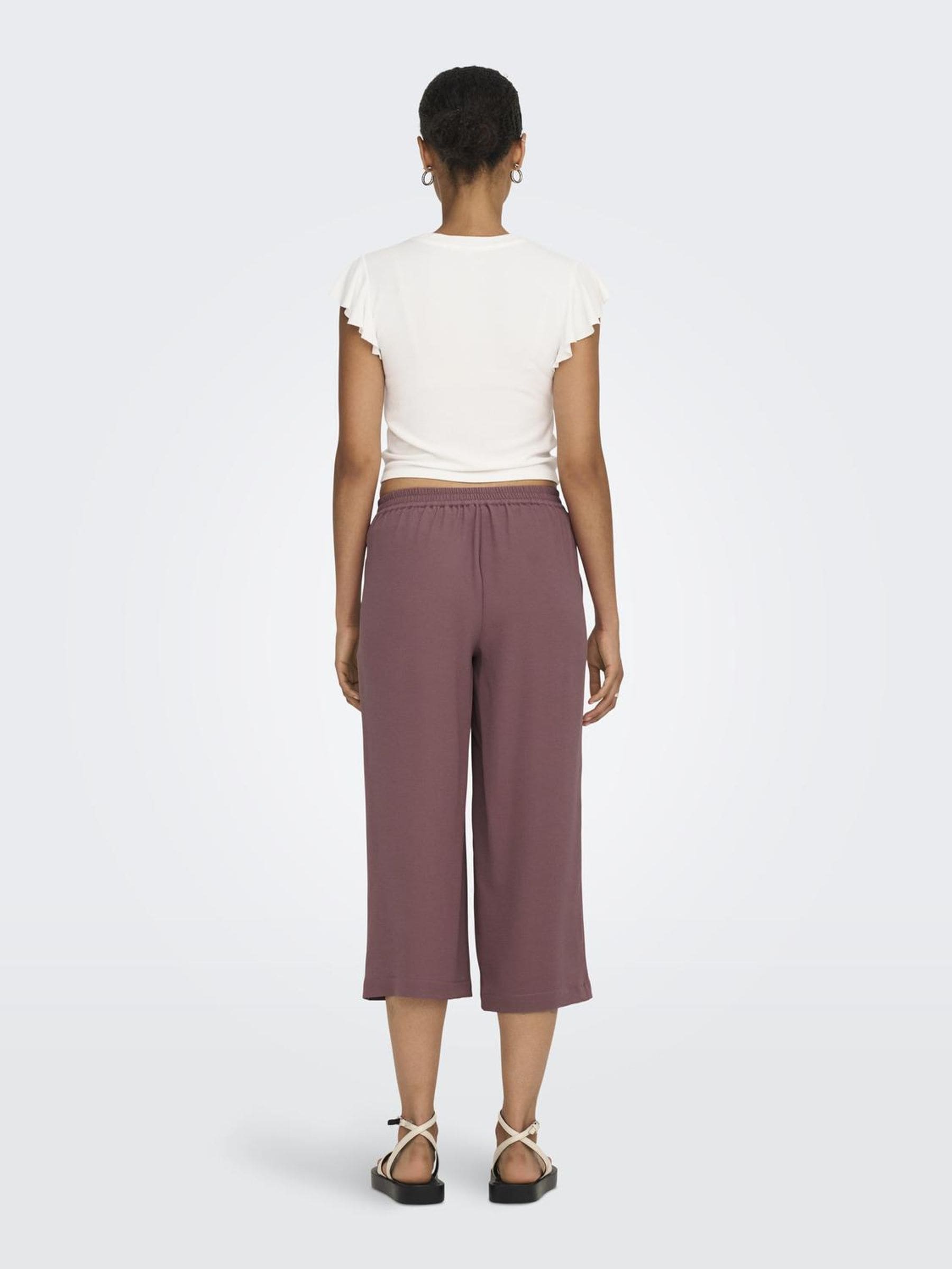 ONLY Palazzohose »ONLWINNER PALAZZO CULOTTE PANT NOOS PTM«, in uni oder gestreiftem Design