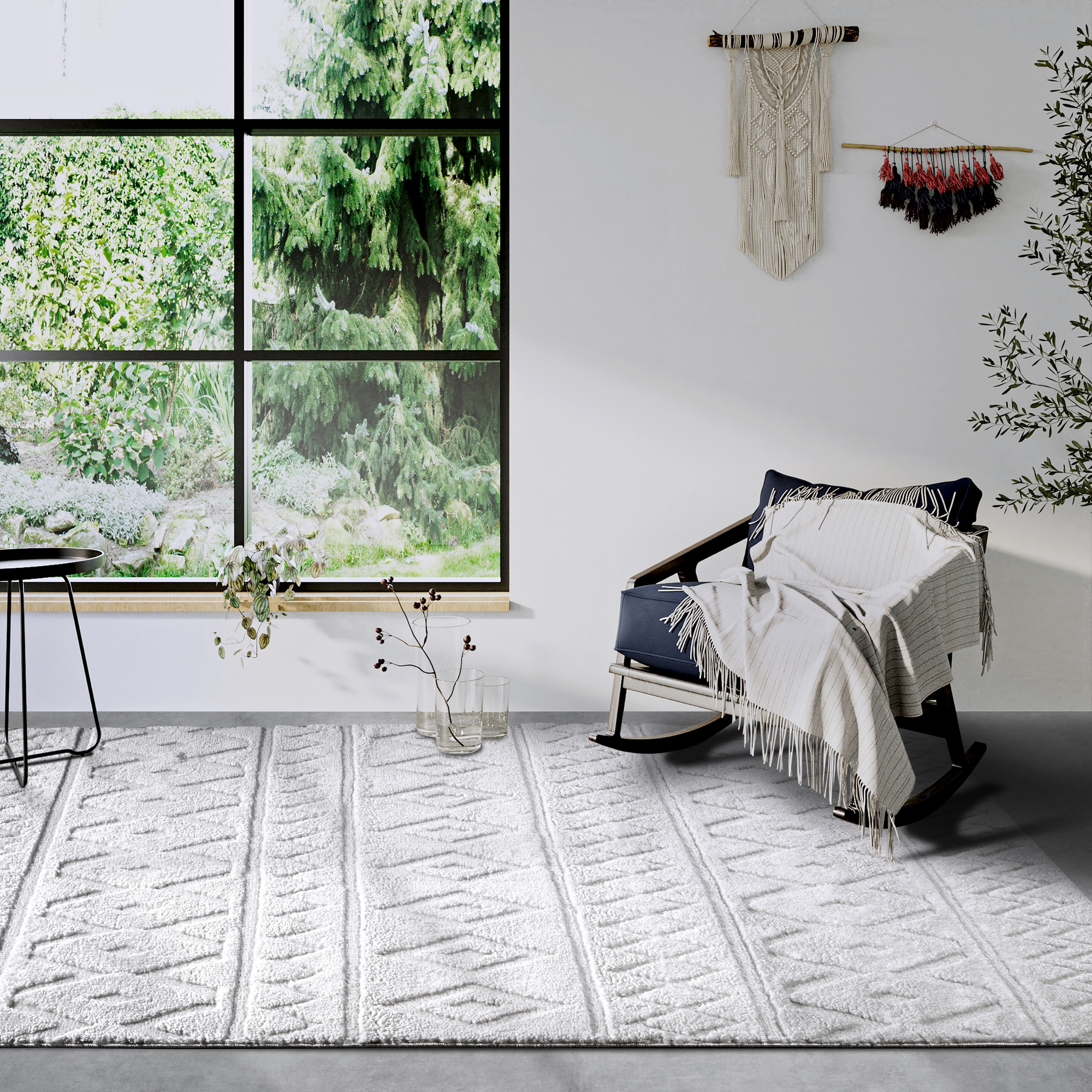 ELLE DECORATION Designteppich »Itinerance«, rechteckig, 18 mm Höhe, Hochflor, Shaggy, Läufer, weich, Langflor, modern, Hoch Tief Effekt