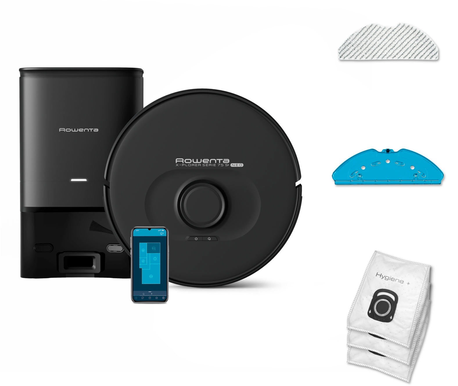 Rowenta Saugroboter "mit Wischfunktion und Absaugstation X-Plorer 75S+ Neo, günstig online kaufen
