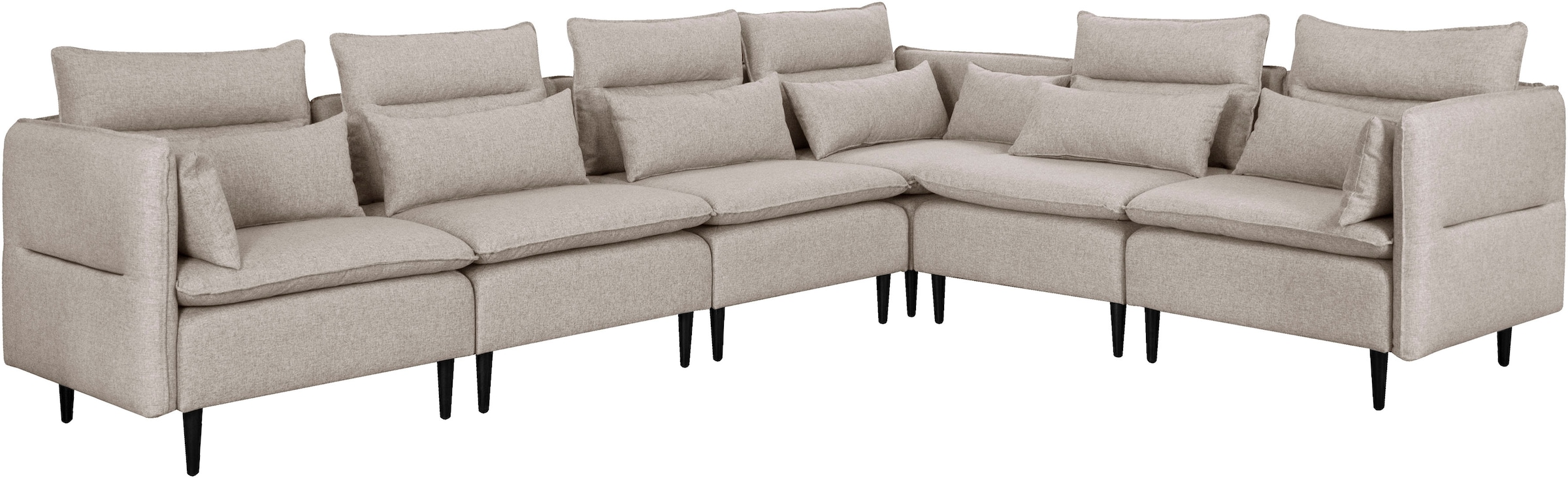andas Ecksofa »ALVIK L-Form«, zusammengesetzt aus Modulen, erweiterbar mit Modulen der Serie