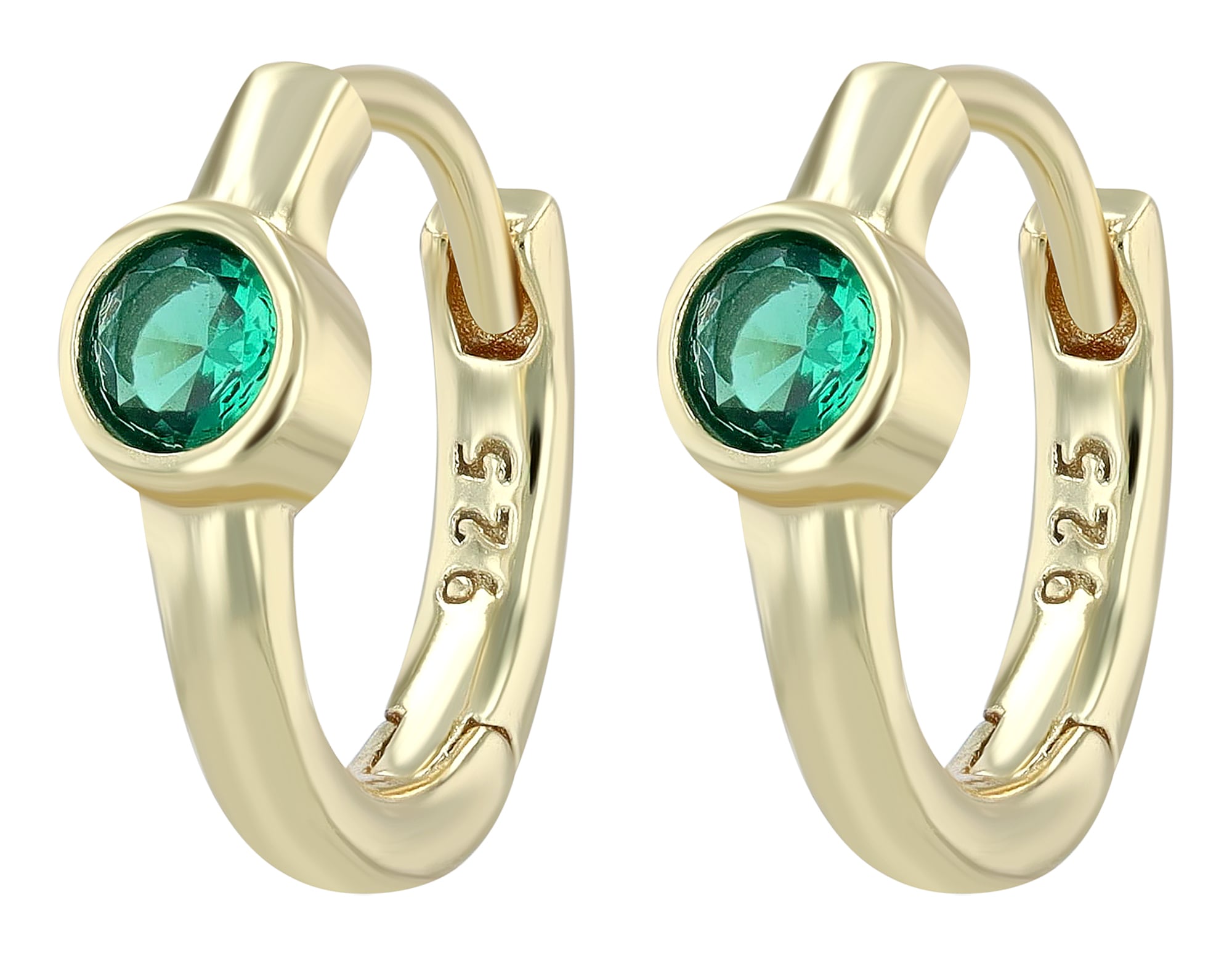 Adelia´s Klappcreolen "Damen Ohrringe – Klappcreole aus 925 Silber mit Zirk günstig online kaufen