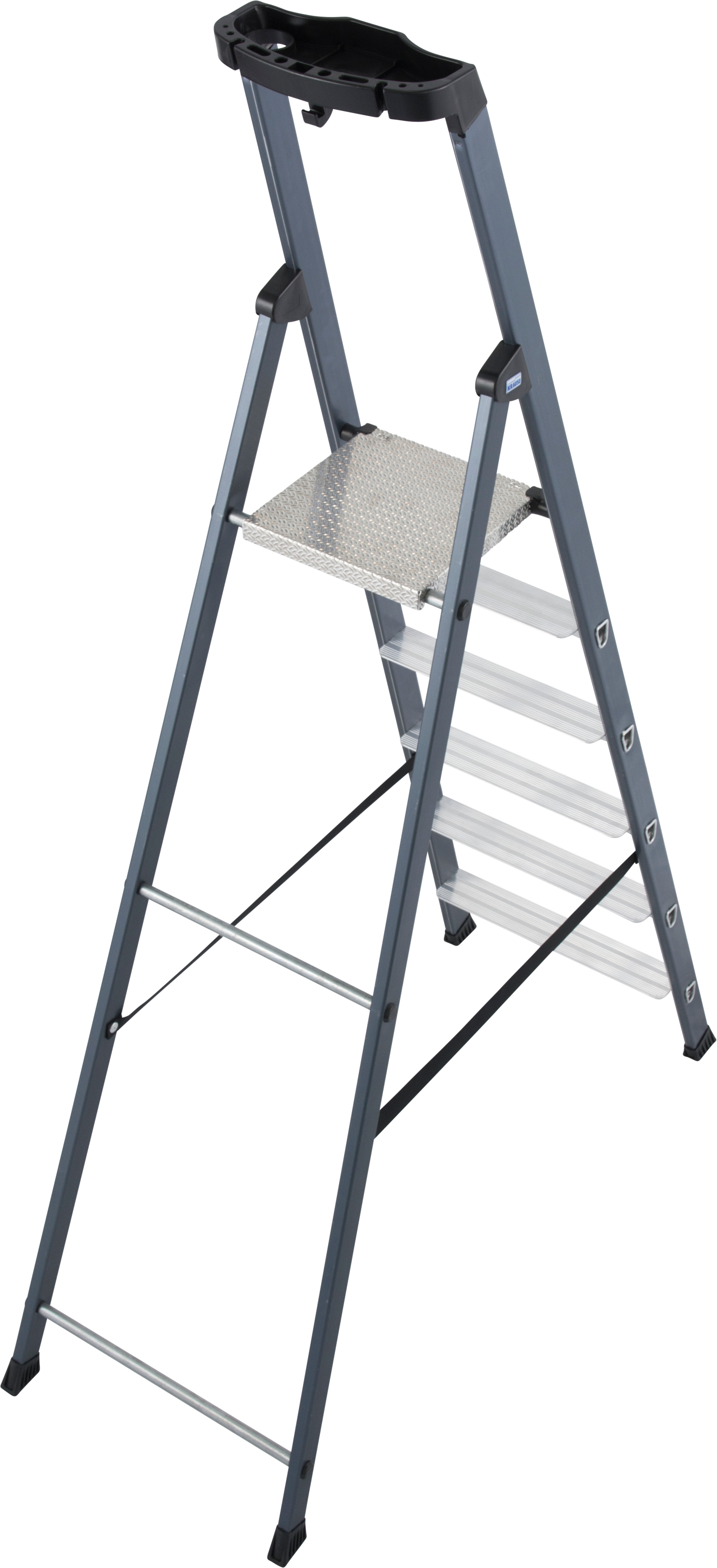 KRAUSE Stehleiter "SePro S" Alu eloxiert, 1x6 Stufen, Arbeitshöhe ca. 325 c günstig online kaufen