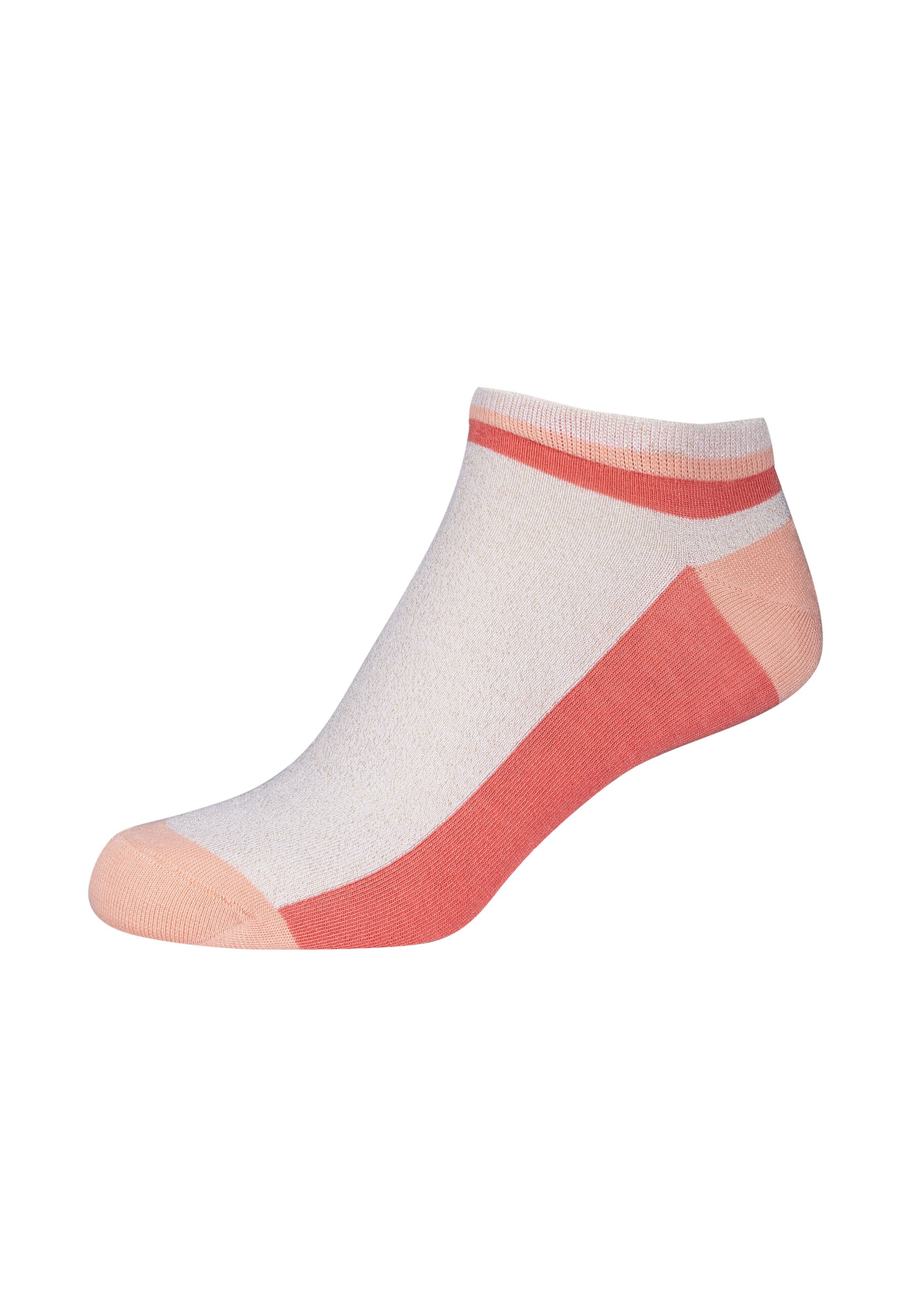 Camano Sneakersocken »Sneakersocken silky touch lurex 4er Pack« 4er Pack Seidige Qualität mit weichem Tragegefühl , Dezente Lurex-Details