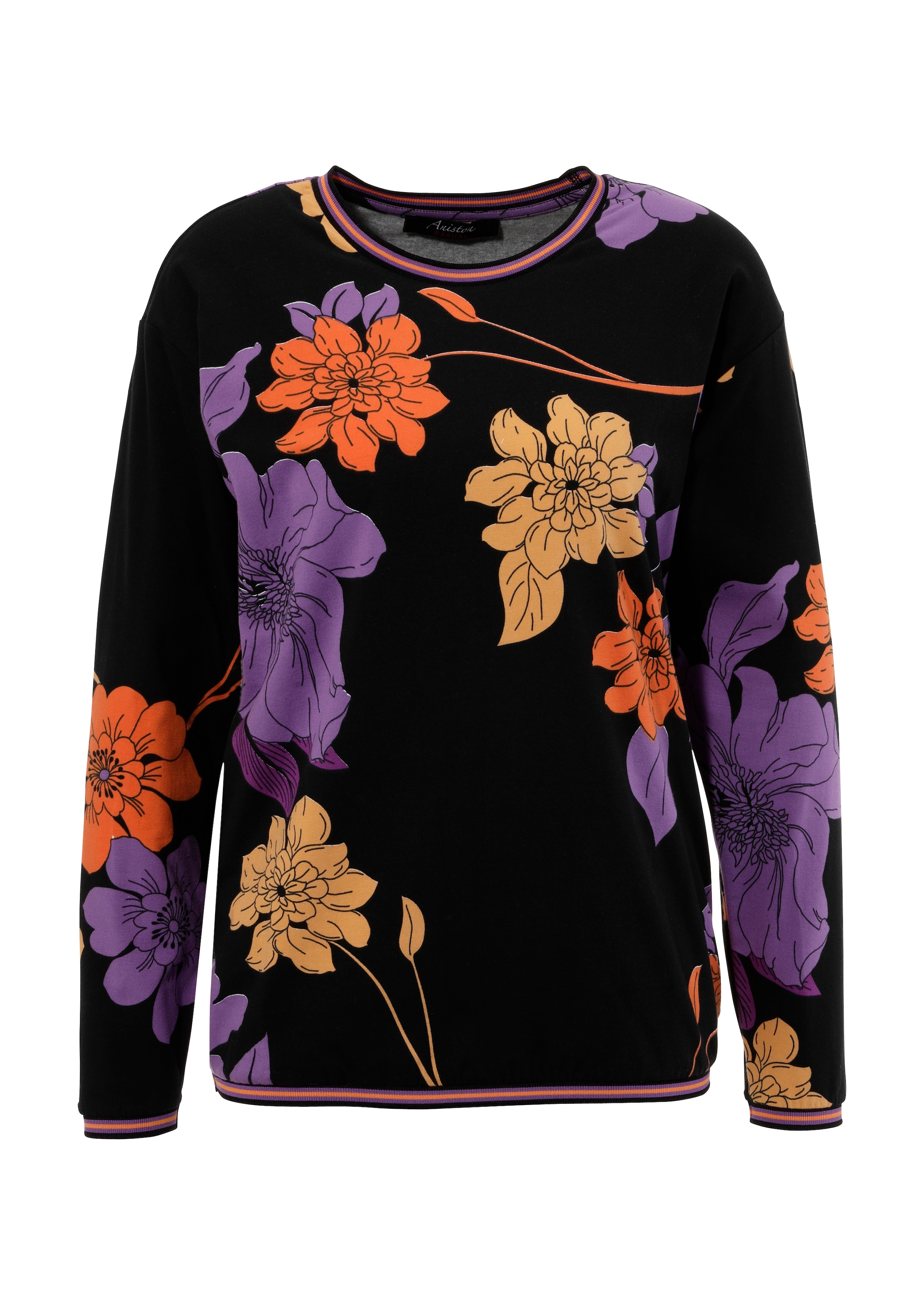 Sweatshirt, mit großflächigen Blumen bedruckt - NEUE KOLLEKTION