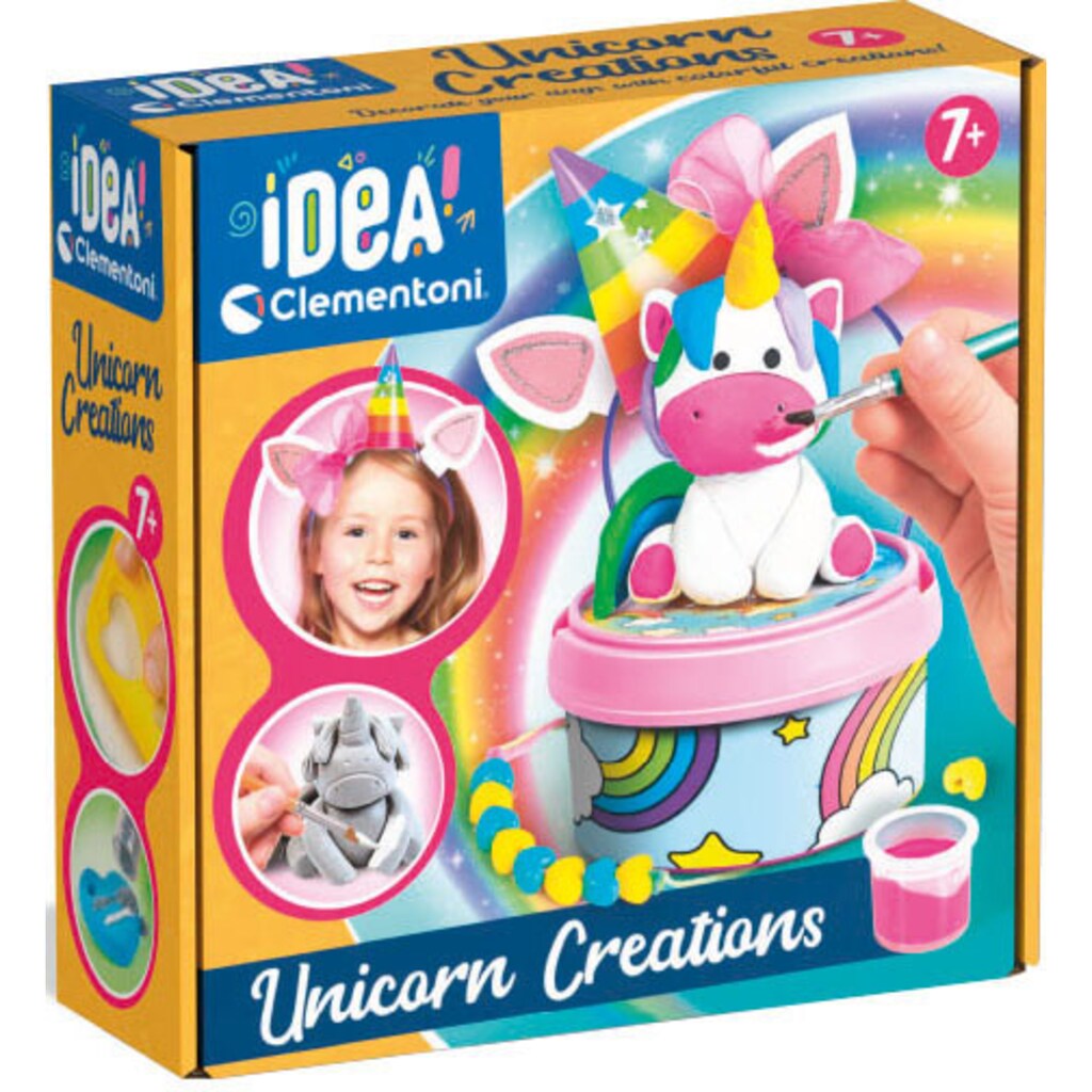 Clementoni® Kreativset »idea! Einhörner und Regenbögen«