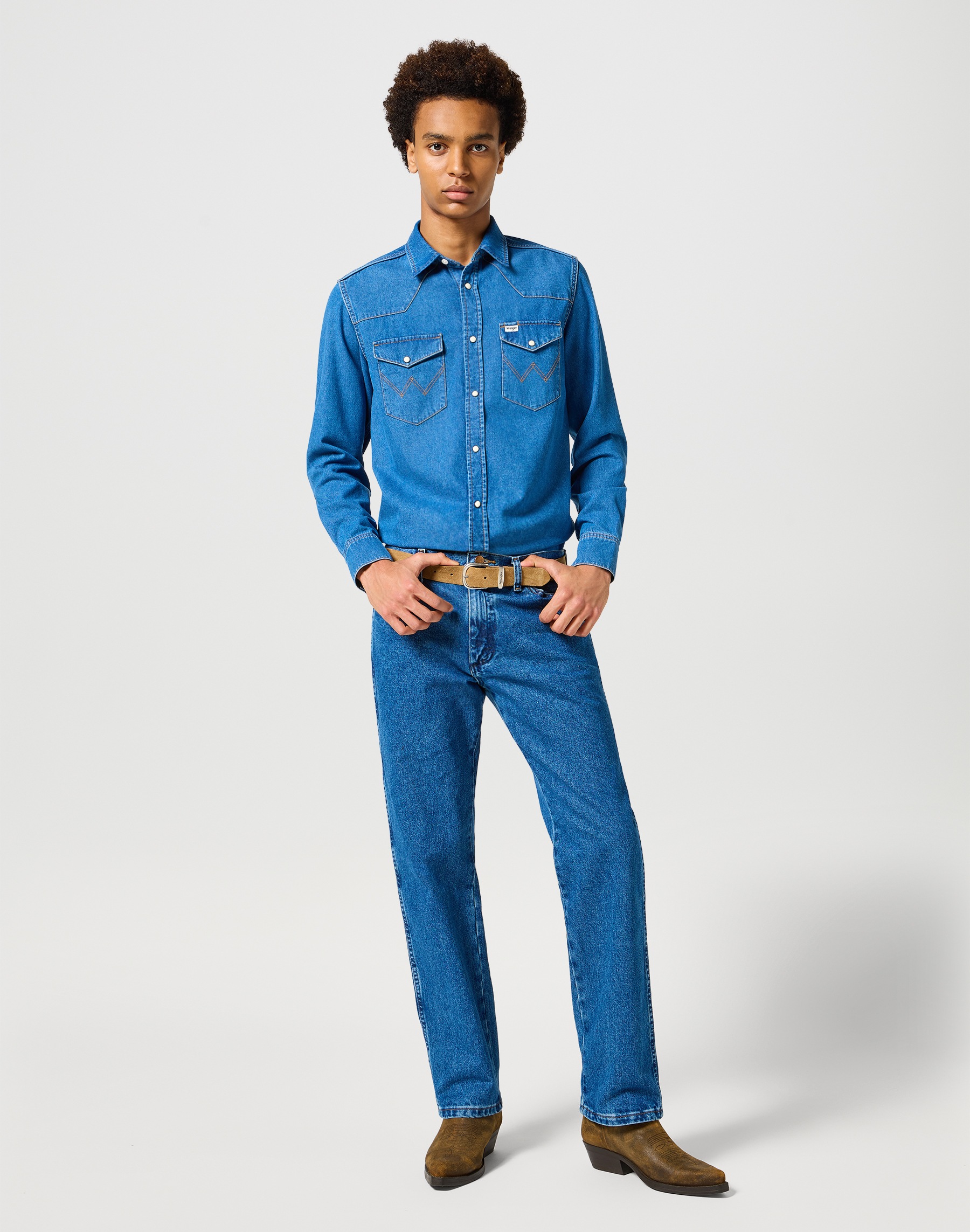 Wrangler 13MWZ Jeans Stonewashed 32 3