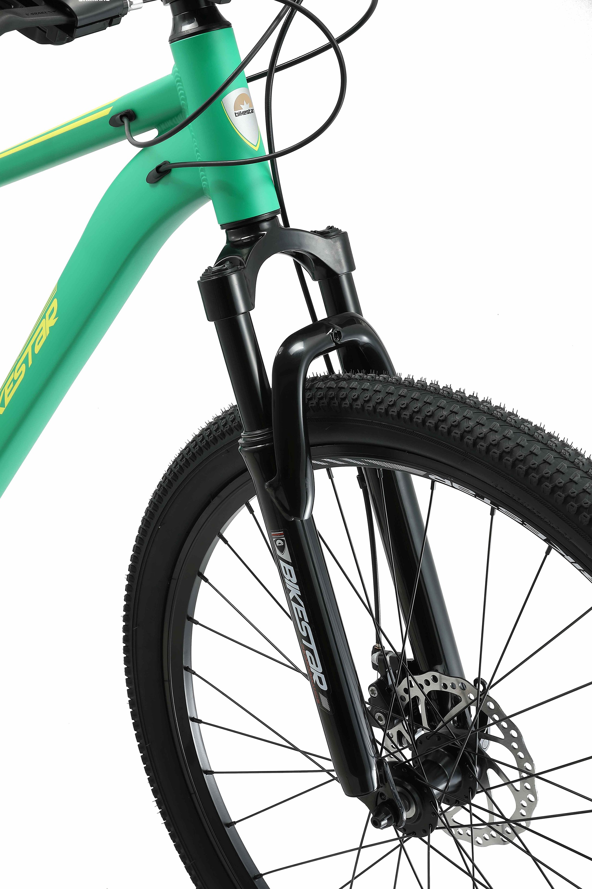 Bikestar Mountainbike, 21 Gang, Shimano, RD-TY300 Schaltwerk, Kettenschaltung, für Damen und Herren, Kettenschaltung