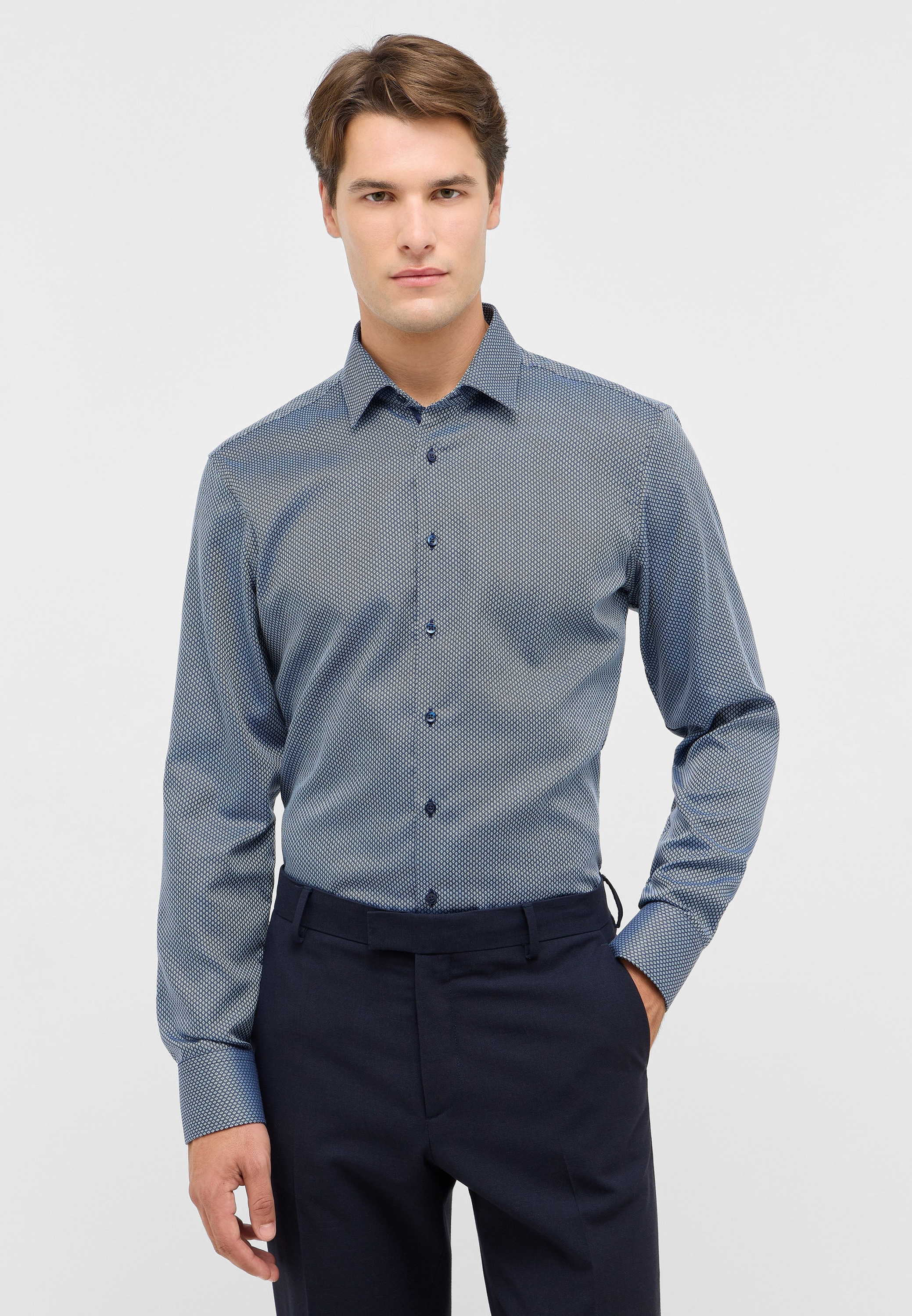 Eterna Langarmhemd "SLIM FIT", NON IRON (bügelfrei) günstig online kaufen