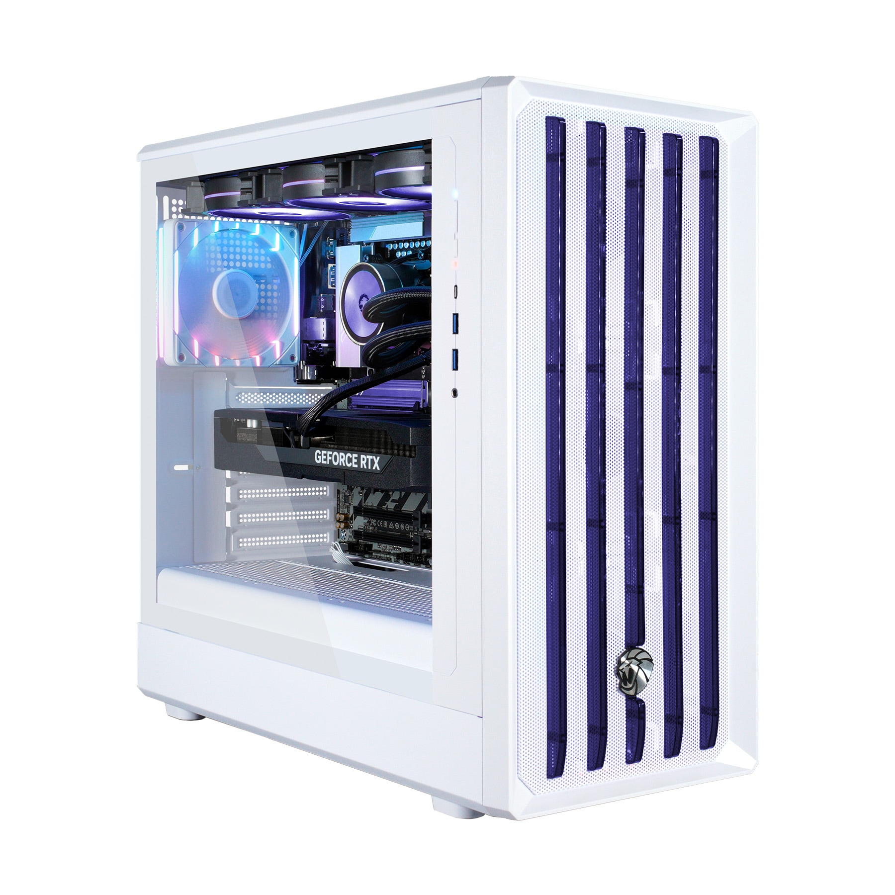 GAMEMAX Gaming-PC »CLAW WH 8113 AMD Ryzen 5 7500F 32GB DDR5 1TB SSD RTX 5060« DDR5 RAM, Windows 11, Wasserkühlung