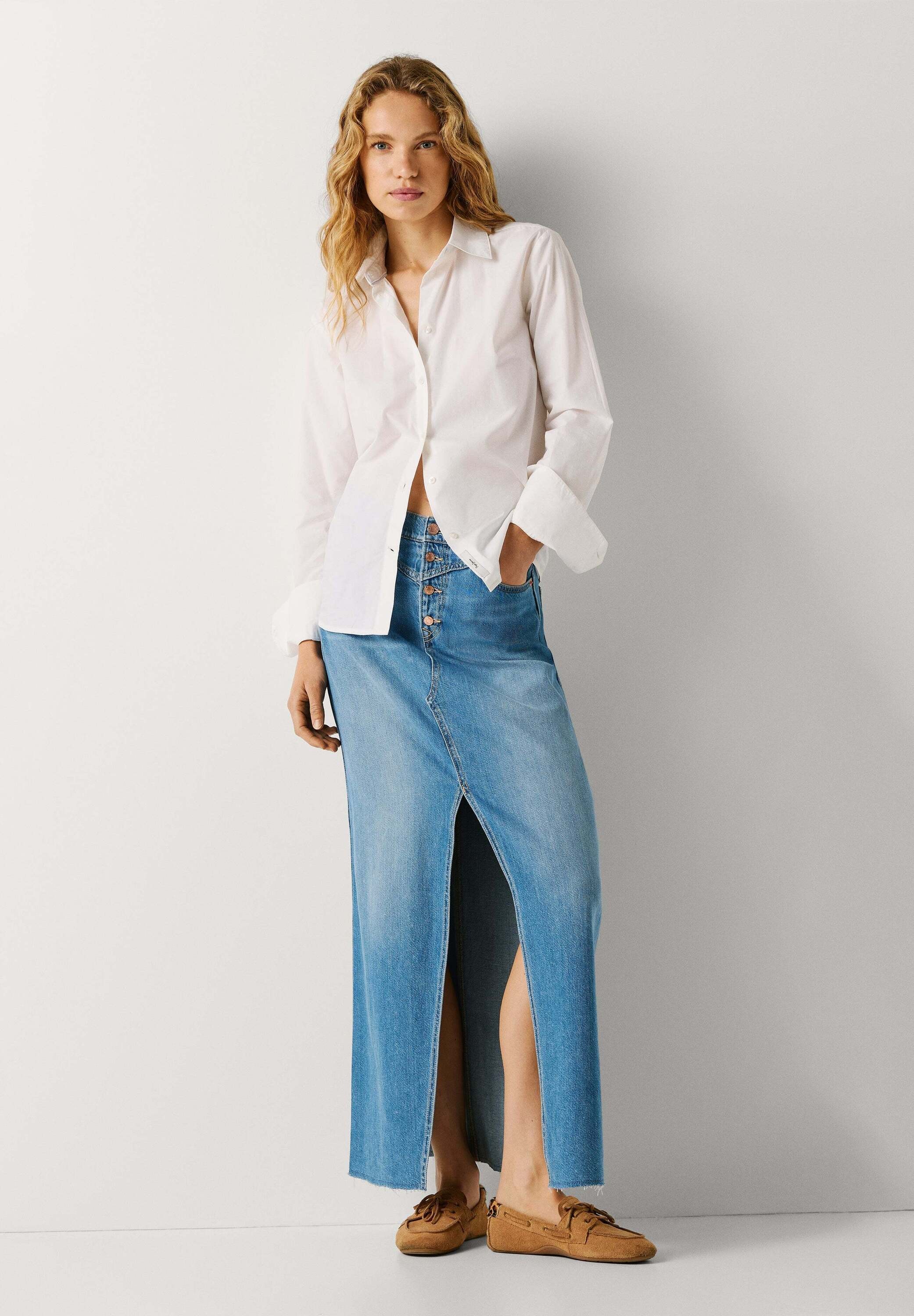 Pepe Jeans A-Linien-Rock »skirt MAXI SKIRT HW MIRA«