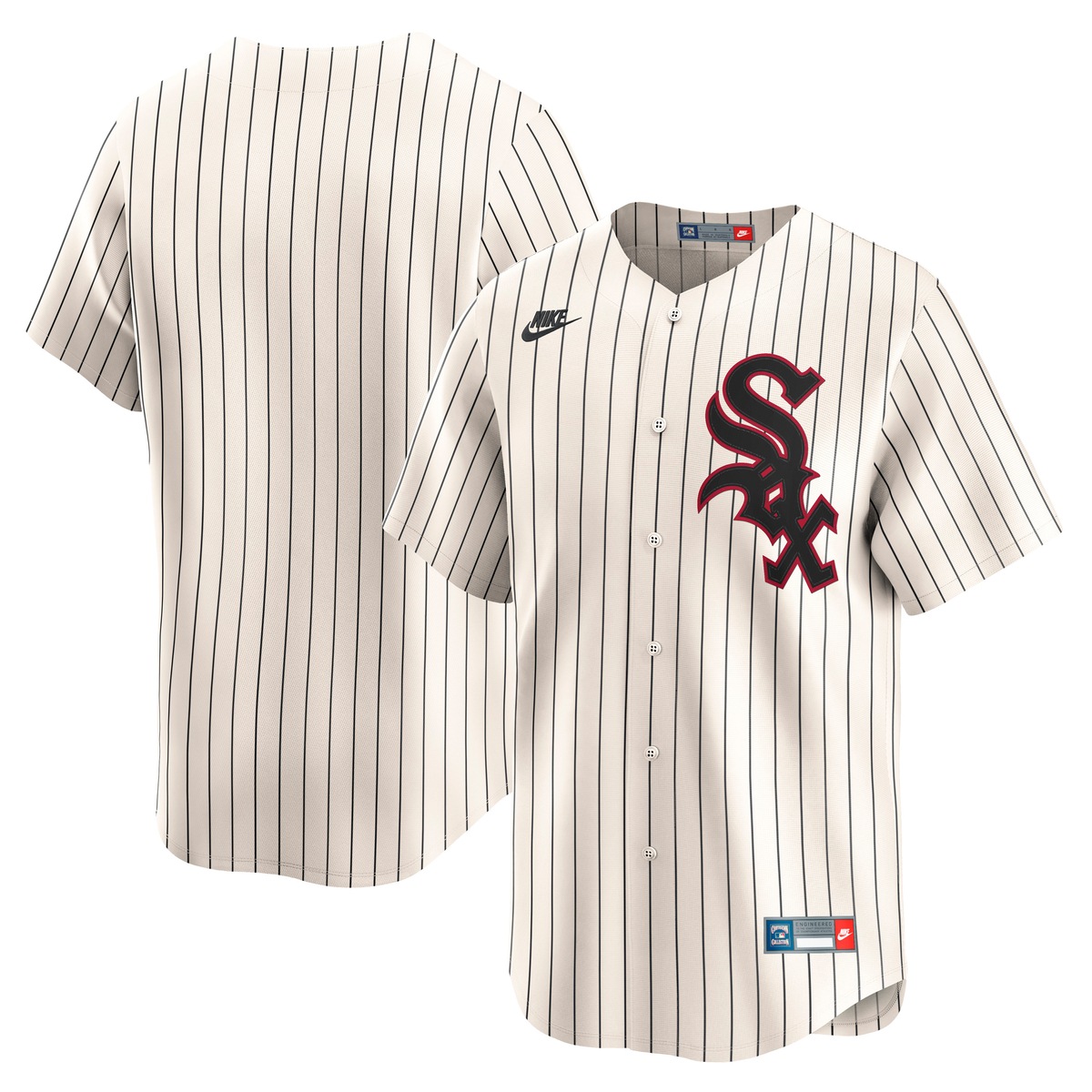 NIKE Herren Baseballtrikot "Nike Trikot Chicago White Sox Nike MLB Limited Cooperstown", weiß, Gr. S, 100% Polyester, Trikots