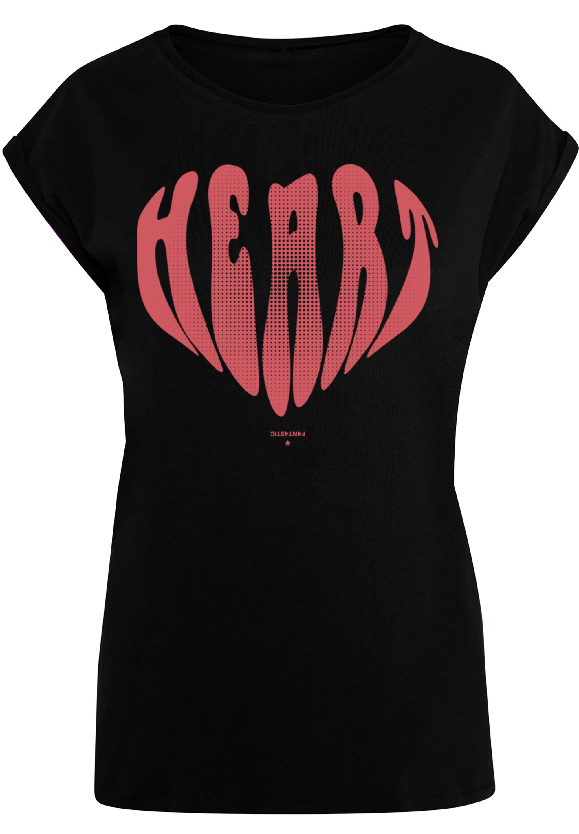 F4NT4STIC T-Shirt »Valentinstag Herz Rot«, Print