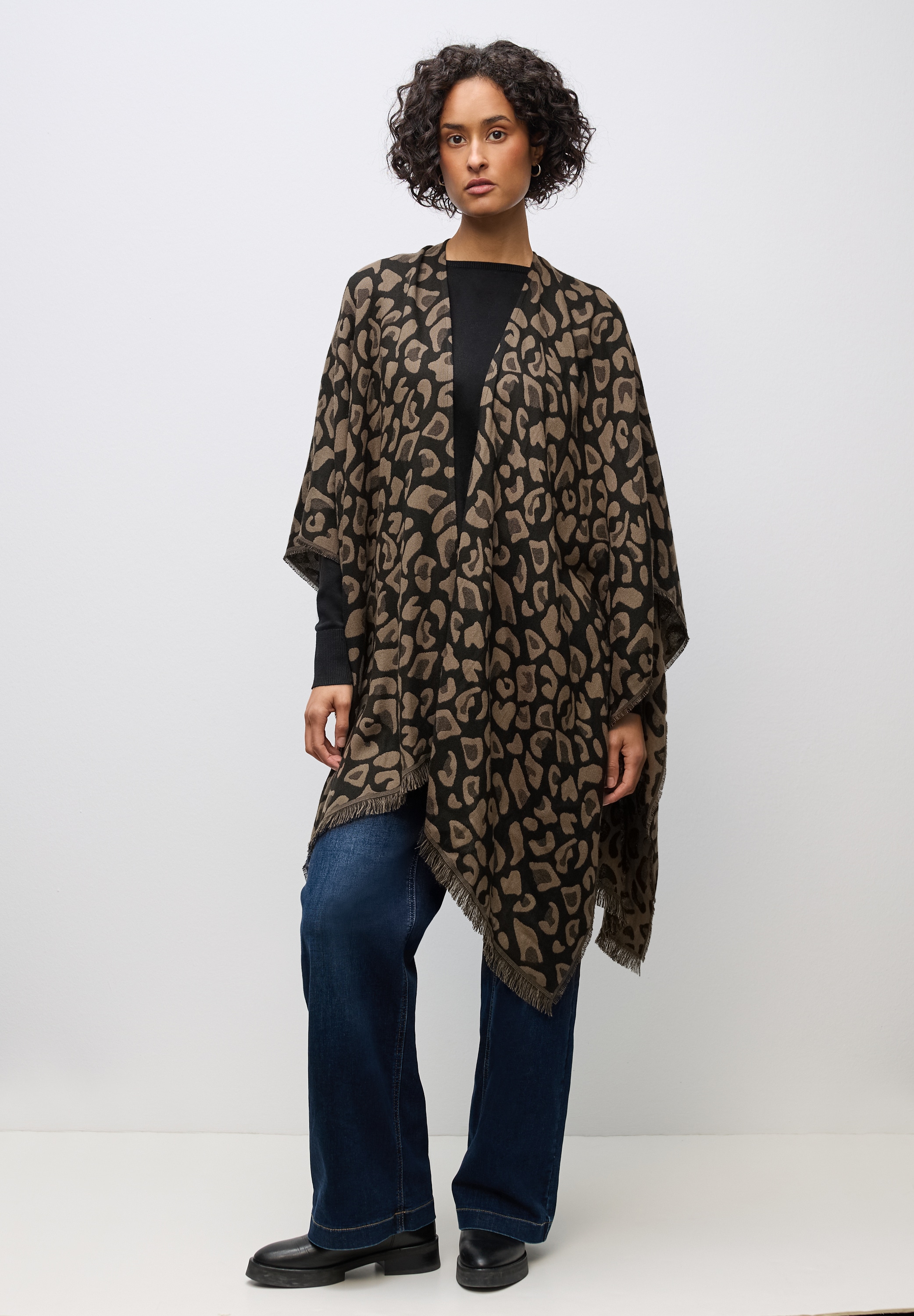 STREET ONE Strickponcho aus softem Materialmix günstig online kaufen