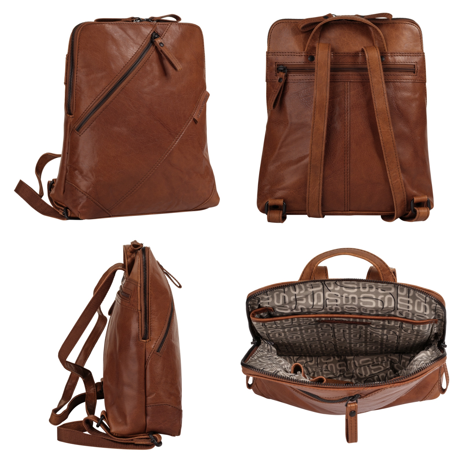 Spikes & Sparrow Cityrucksack, echt Leder