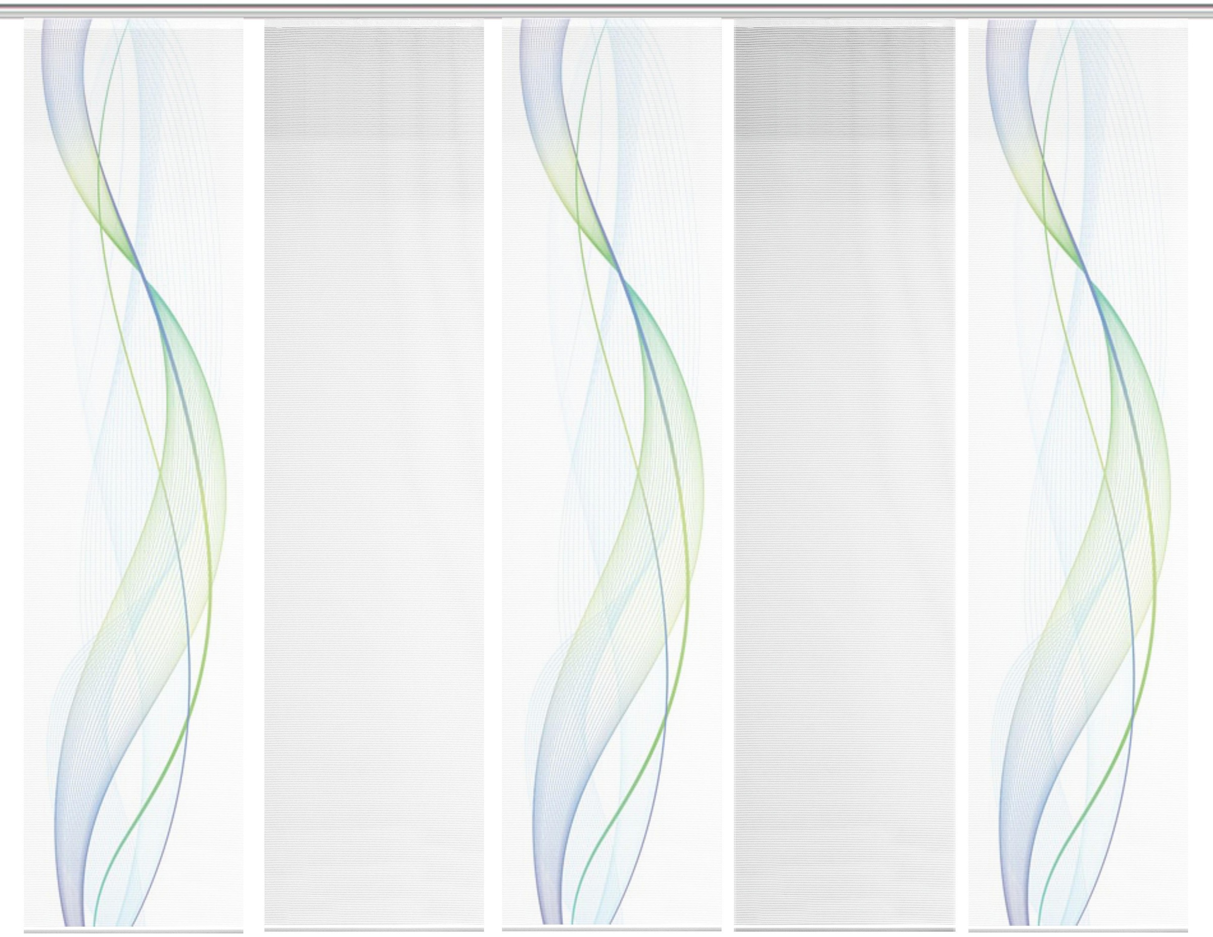 Vision S Schiebegardine "5ER SET HEIGHTS" Paneelwagen 5 Stk. tlg. HxB: 260x günstig online kaufen