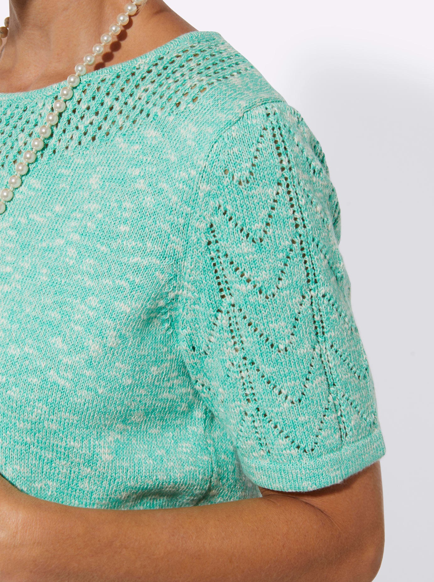 Classic Rundhalspullover »Ajour-Pullover«