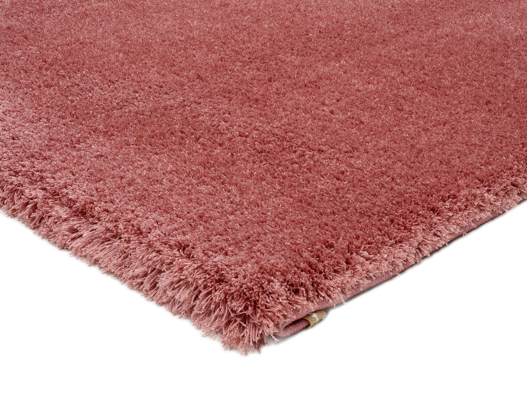Hochflor-Teppich OCI DIE TEPPICHMARKE "Soft Dream", rot (rosenholz), H:30mm Ø:120cm, Kunstfaser, Teppiche, weich durch Microfaser, Shaggy, Langflor, Wohnzimmer