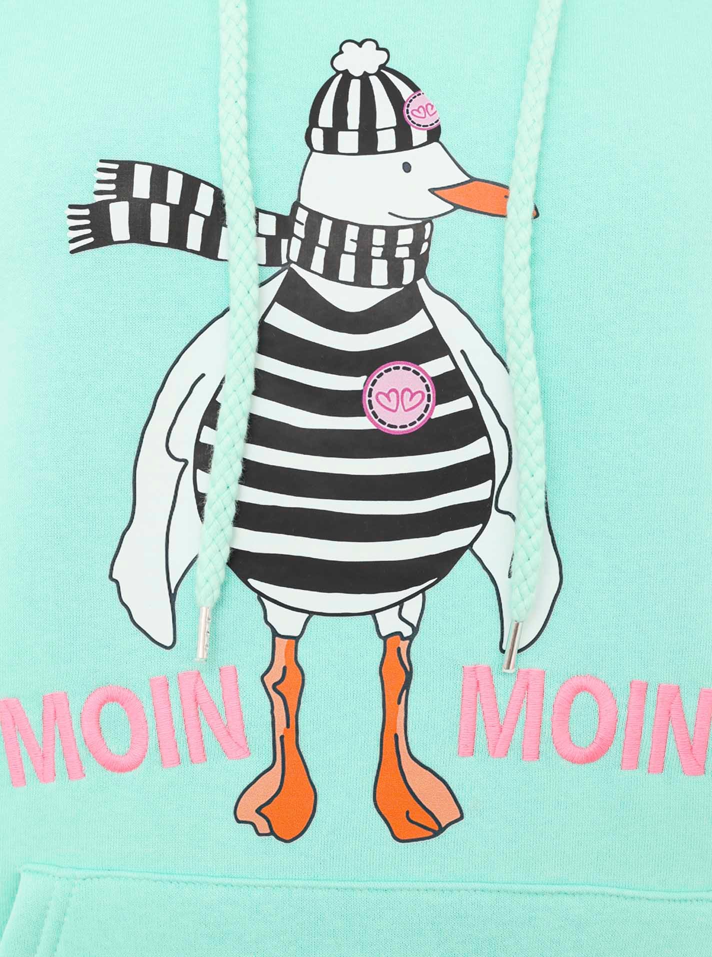 Zwillingsherz Hoodie »"Moin Moin Möwe"«, mit nordischem Gruß und lustiger Möwe