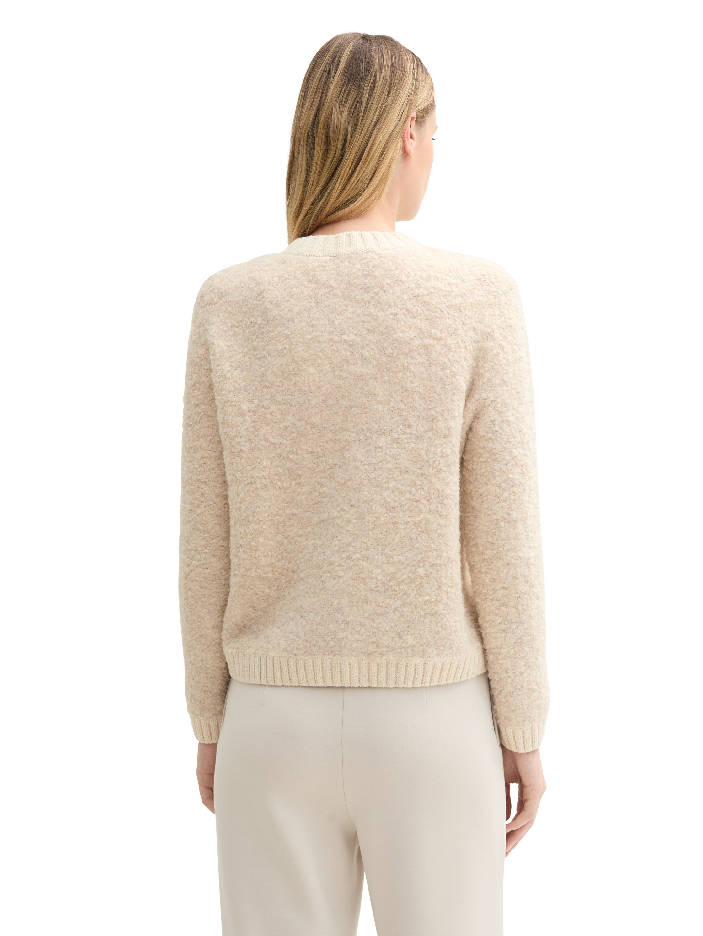 TOM TAILOR Cardigan, in Bouclé Optik