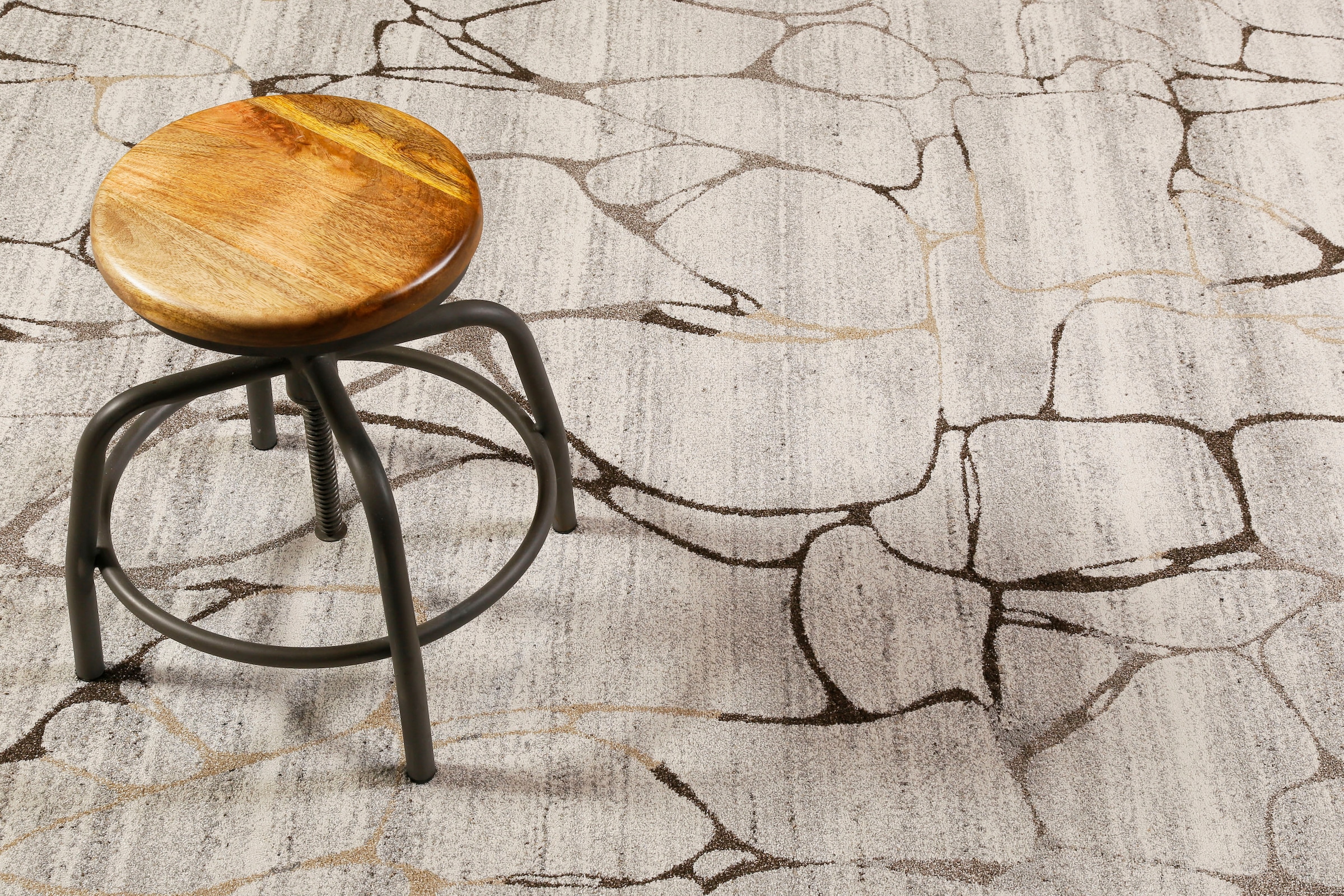 Wecon home Teppich »Solo Fields«, rechteckig, 10 mm Höhe, Kurzflor, Wohnzimmer