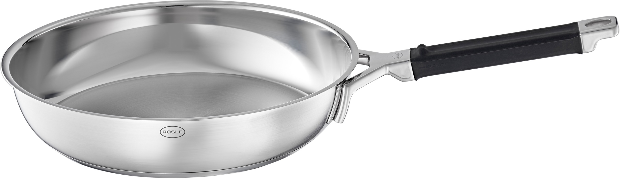 RÖSLE Bratpfanne "SILENCE PRO" Edelstahl 18/10 1 Stk. tlg. Universalpfanne, spülmaschinen- und induktionsgeeignet, 28 cm
