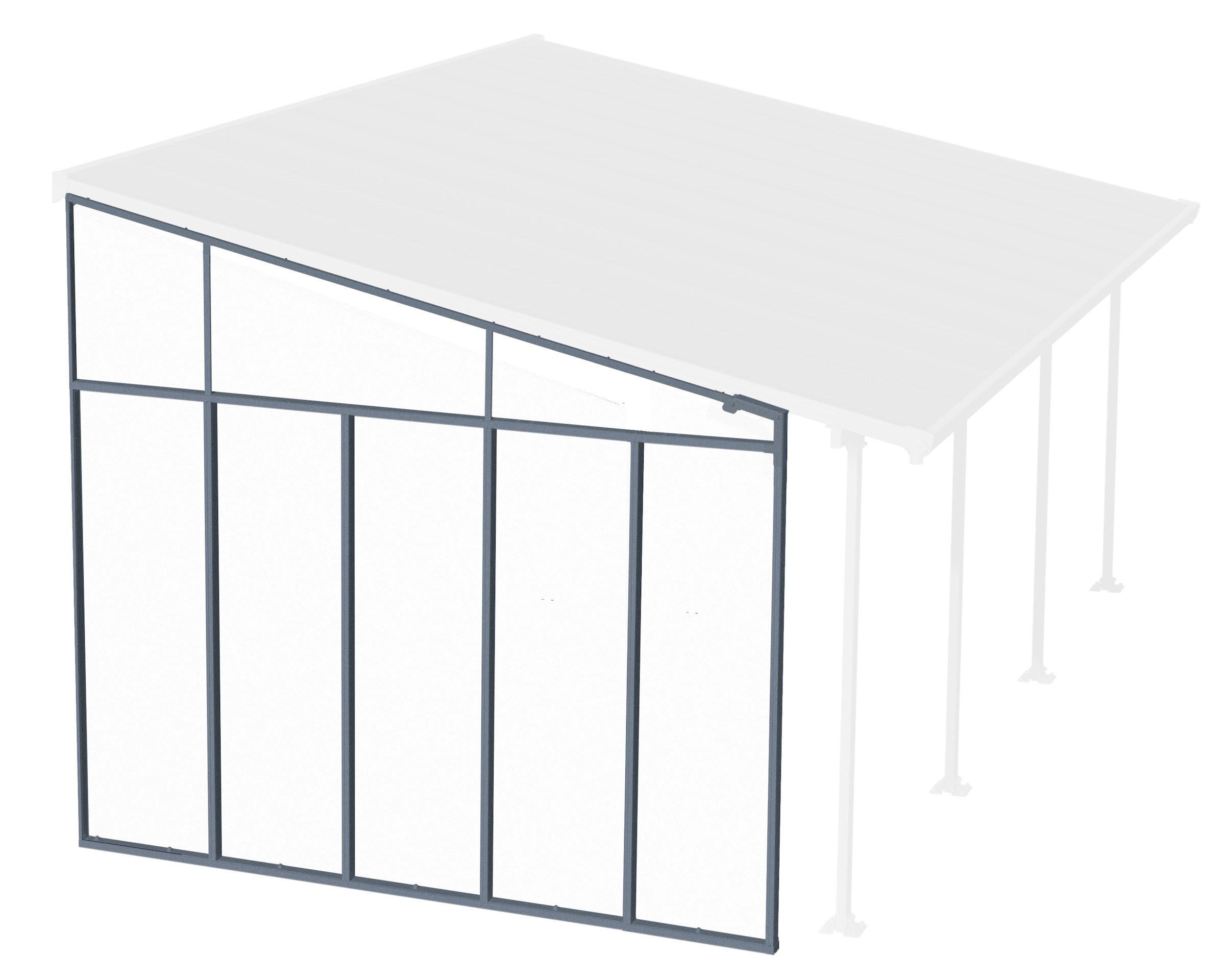 Palram - Canopia Terrassendach »mit pulverbeschichtetem Aluminiumrahmen«, einfache DIY Montage