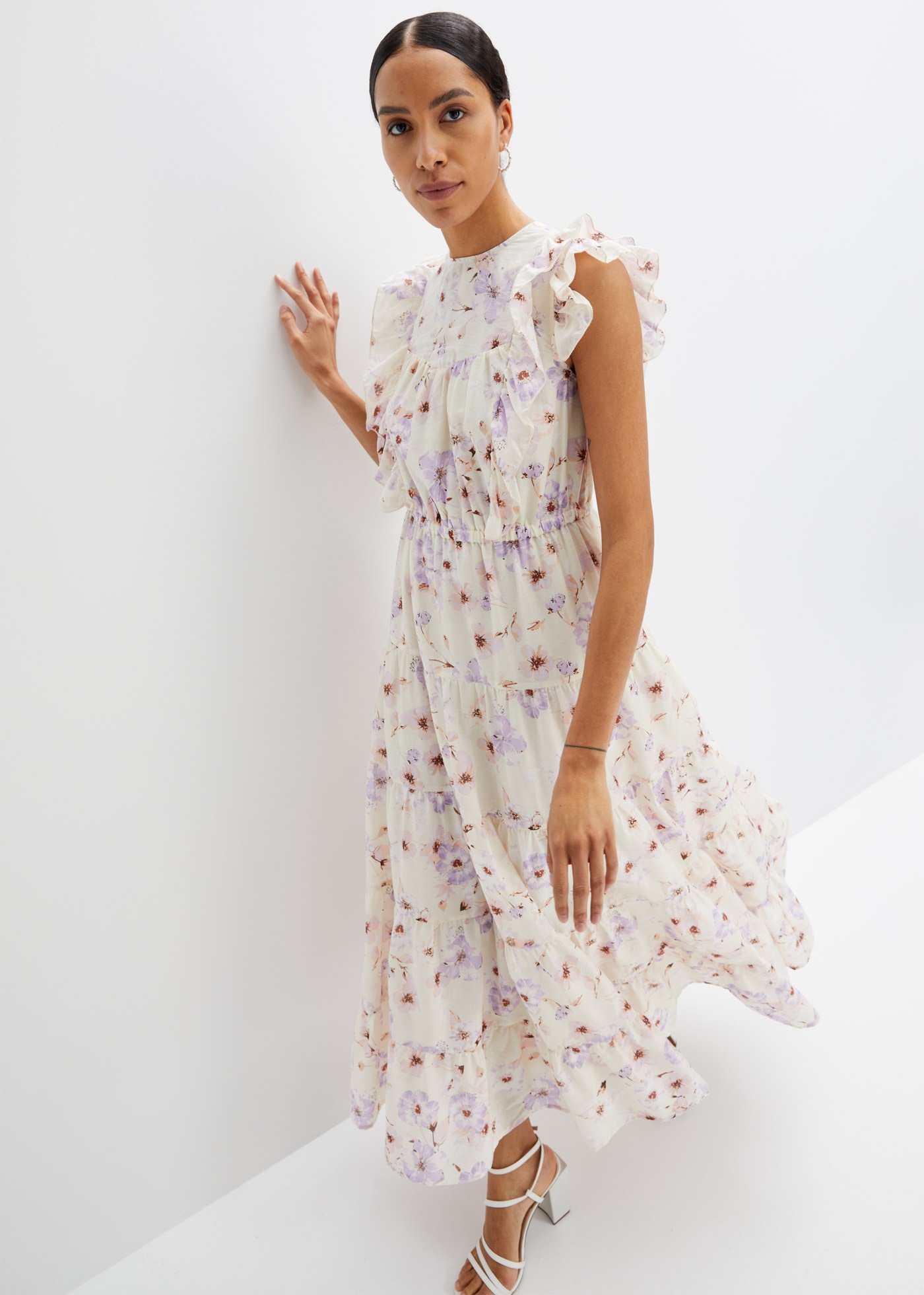 bonprix Maxikleid Maxikleid aus reiner Baumwolle