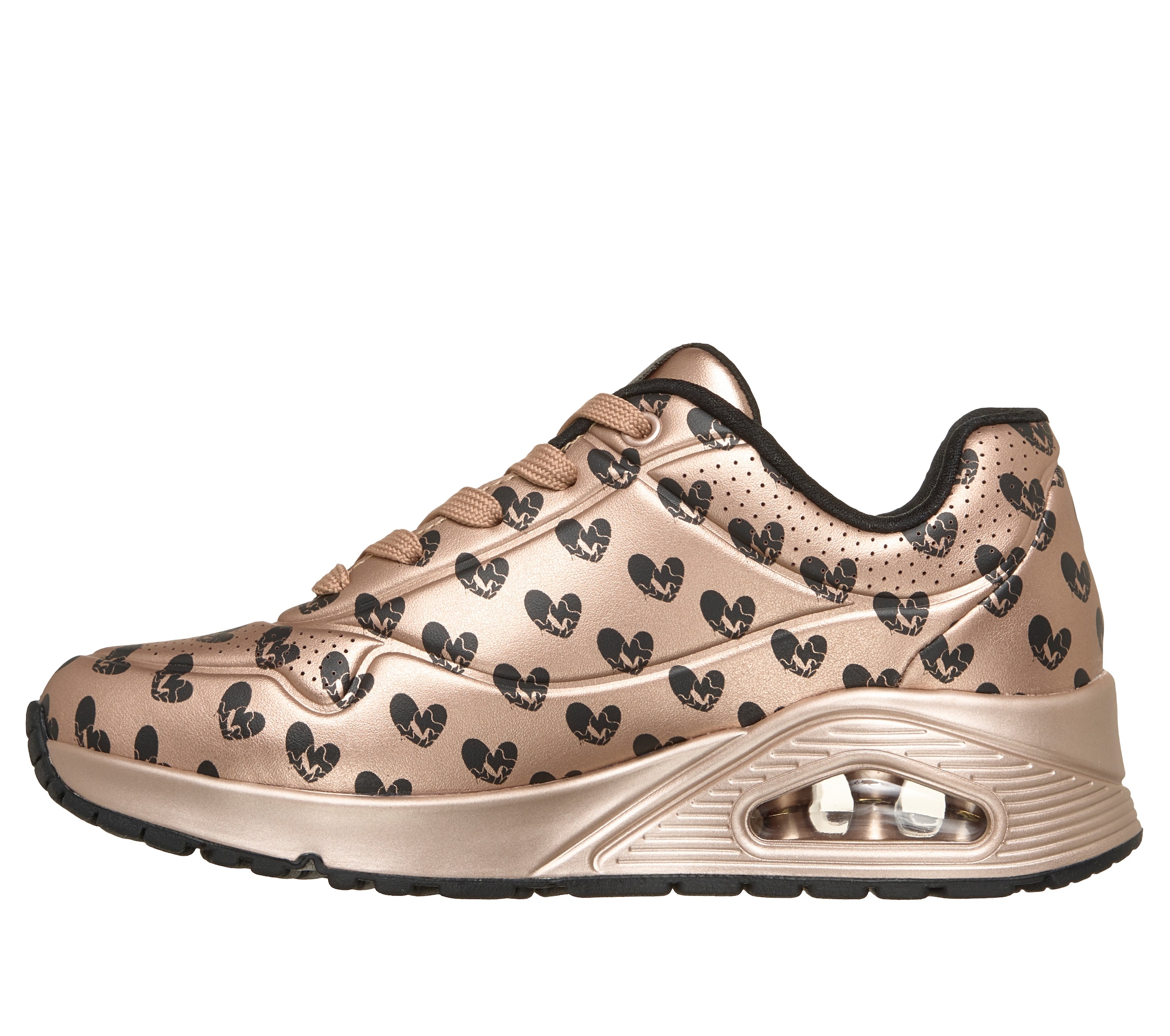 Skechers Sneaker »UNO-LIVE COLORFULLY«  Freizeitsneaker, Schnürschuh mit allover Herzen-Print