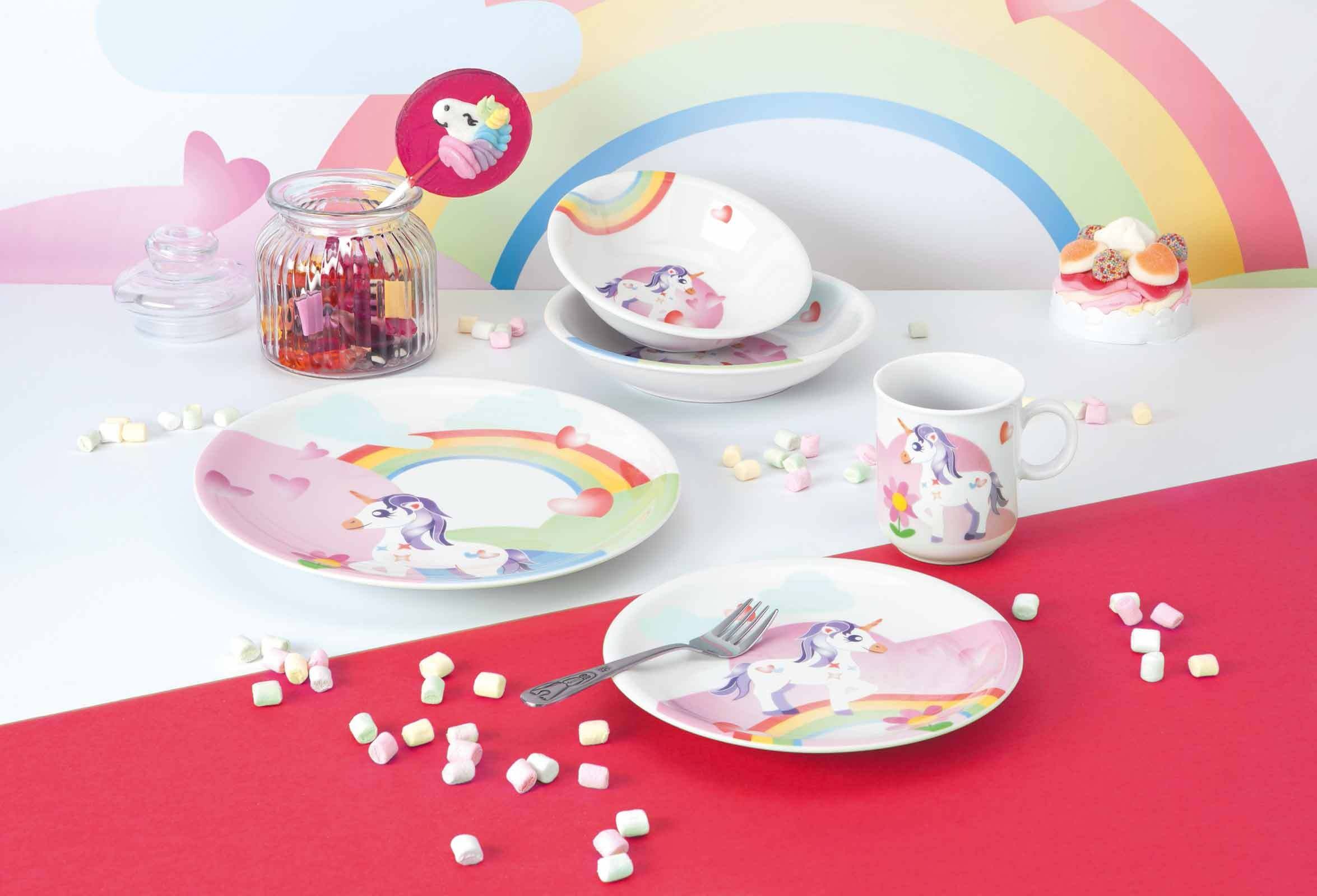 Seltmann Weiden Kindergeschirr-Set »Kindergeschirr Set Compact Mein kleines Einhorn bunt«