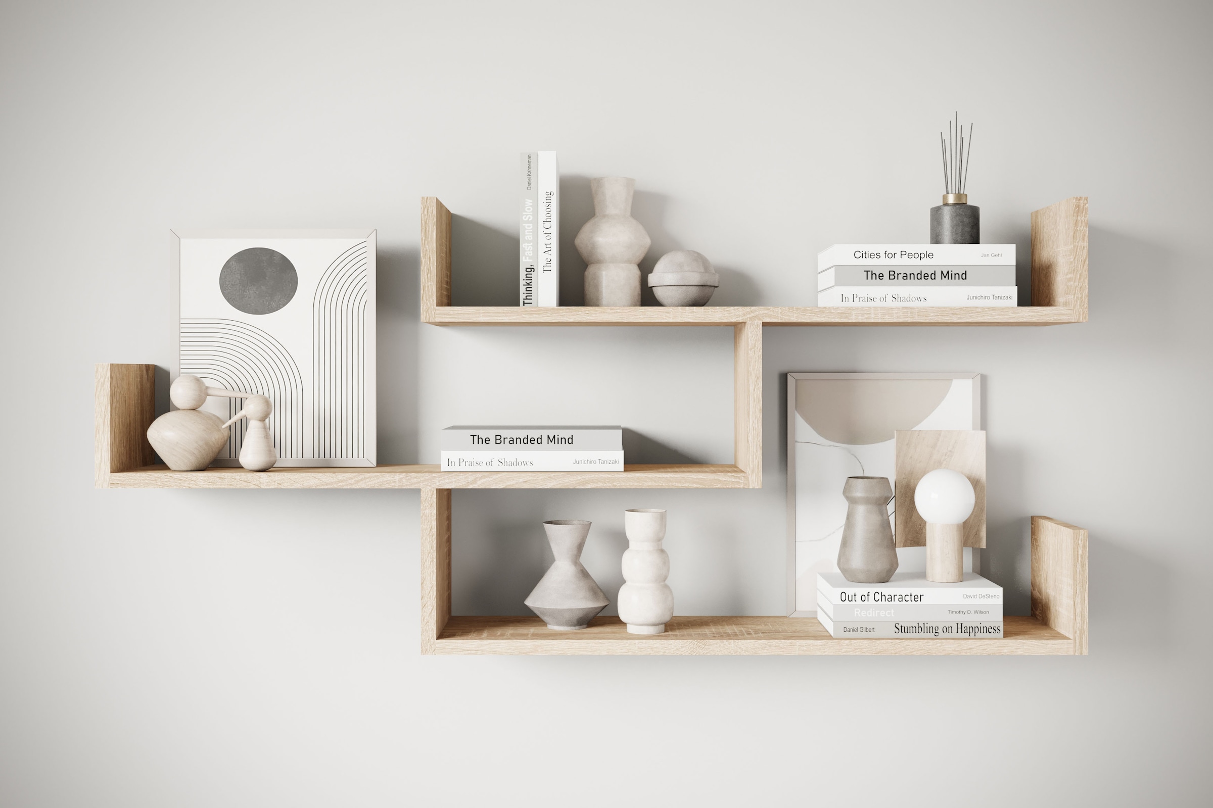 INOSIGN Wandboard "Wandregal Trio 003", (1 St.), Hängeregal mit 5 Fächern, günstig online kaufen