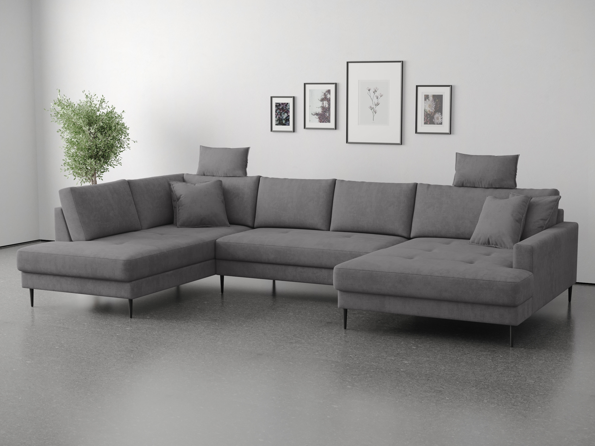 OTTO home Wohnlandschaft "Summer" U-Form, B: 360cm in Cord & Struktur