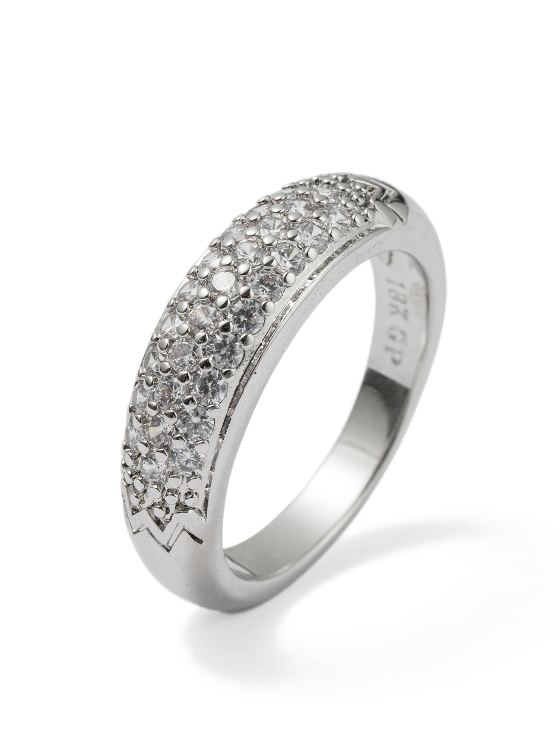 Aniston JEWELRY & WATCHES Fingerring »Schmuck Geschenk Kupfer Damenring Pavé-Fassung« Made in Germany - mit Zirkonia (synth.)