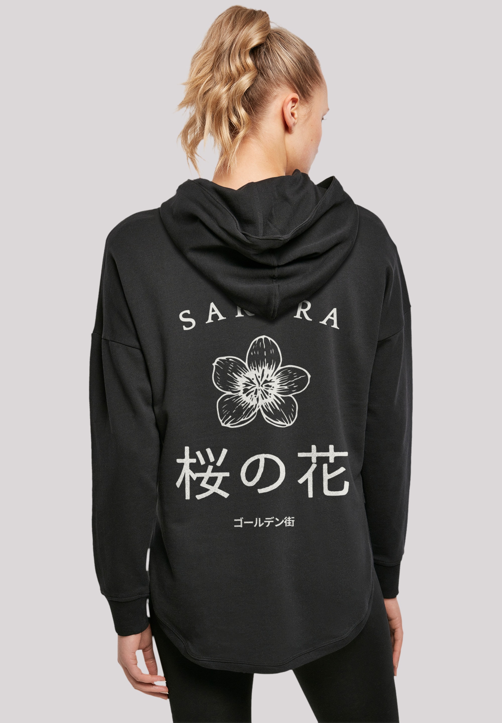 F4NT4STIC Kapuzenpullover »Kirschblüten Golden Gai«, Print